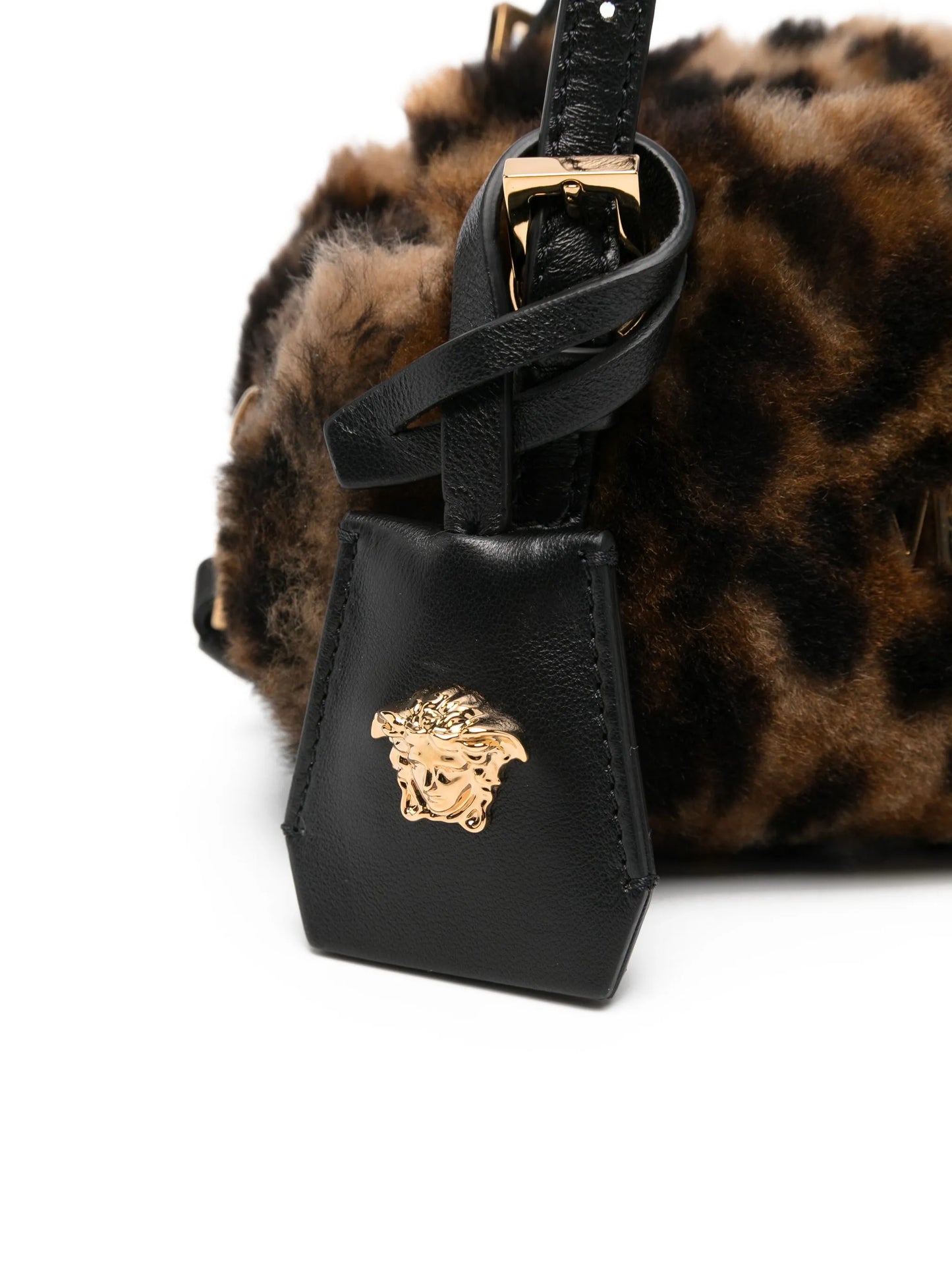 mini Tag leopard-print shoulder bag