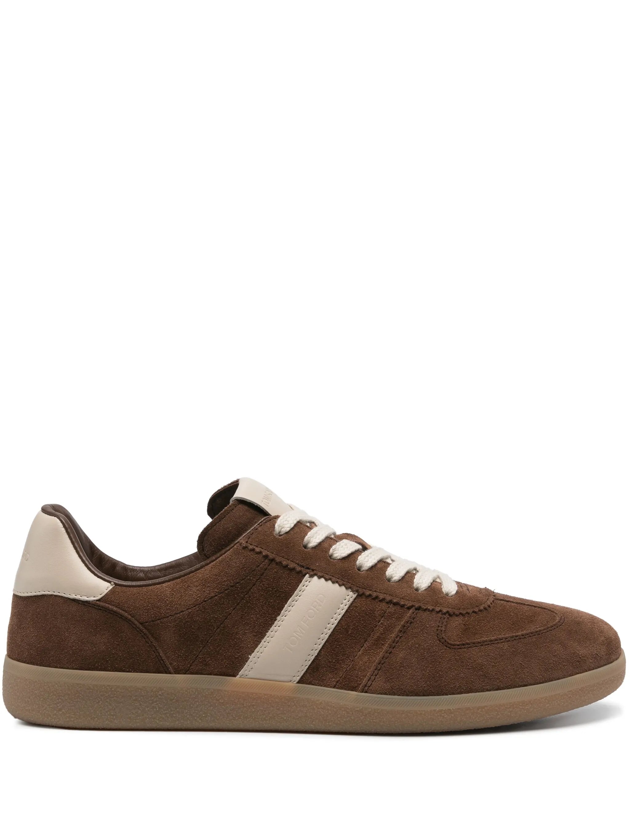 suede panelled sneakers