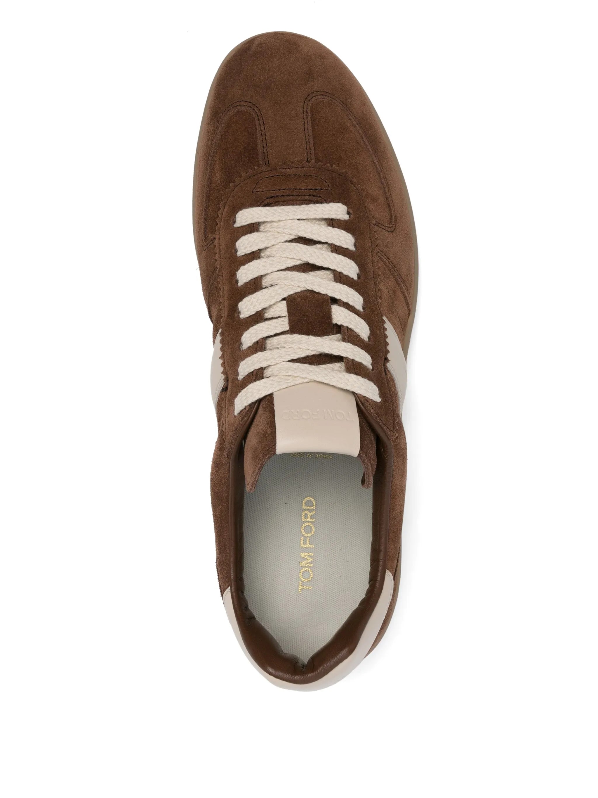 suede panelled sneakers