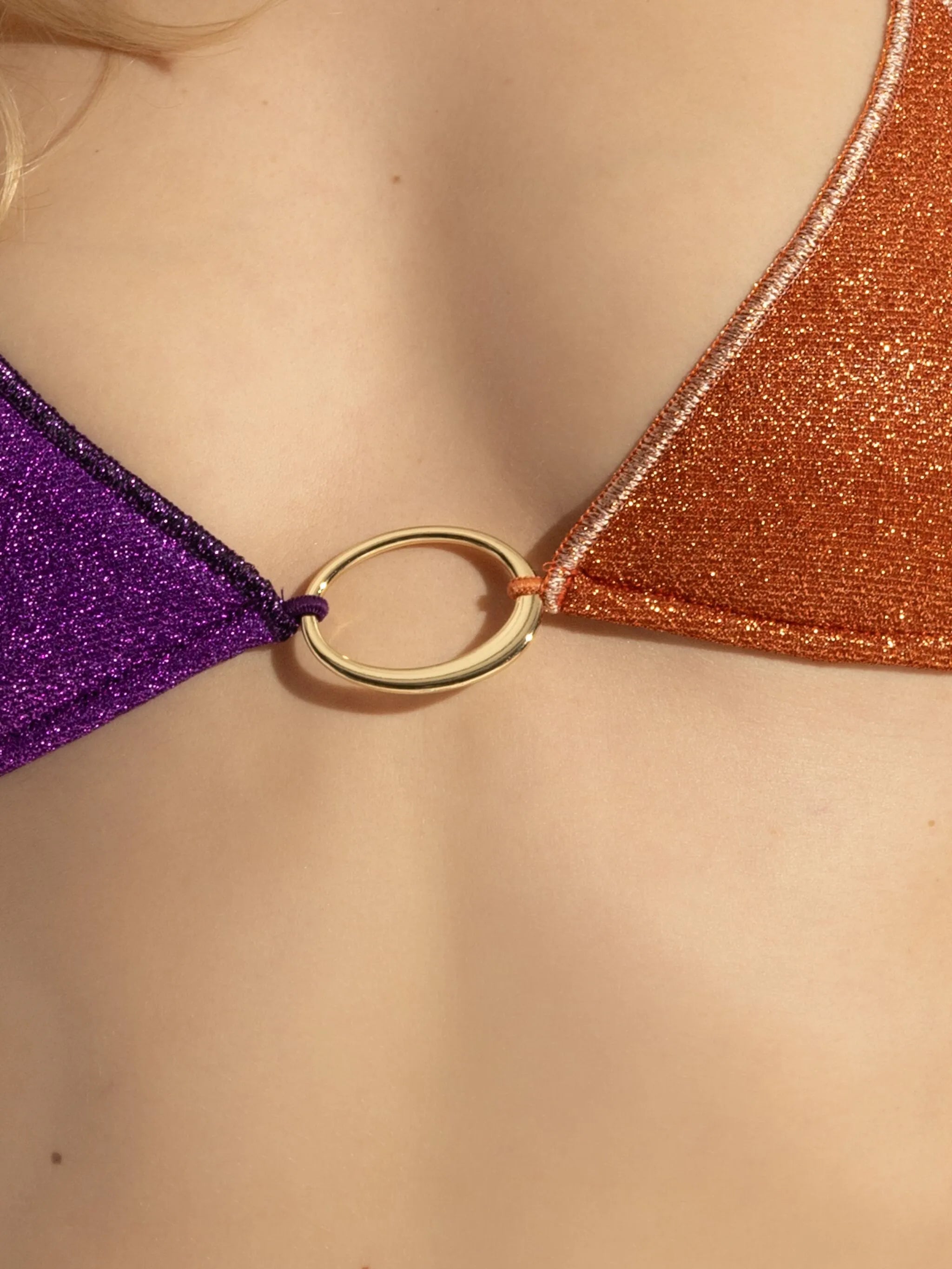 glitter-detailing bikini