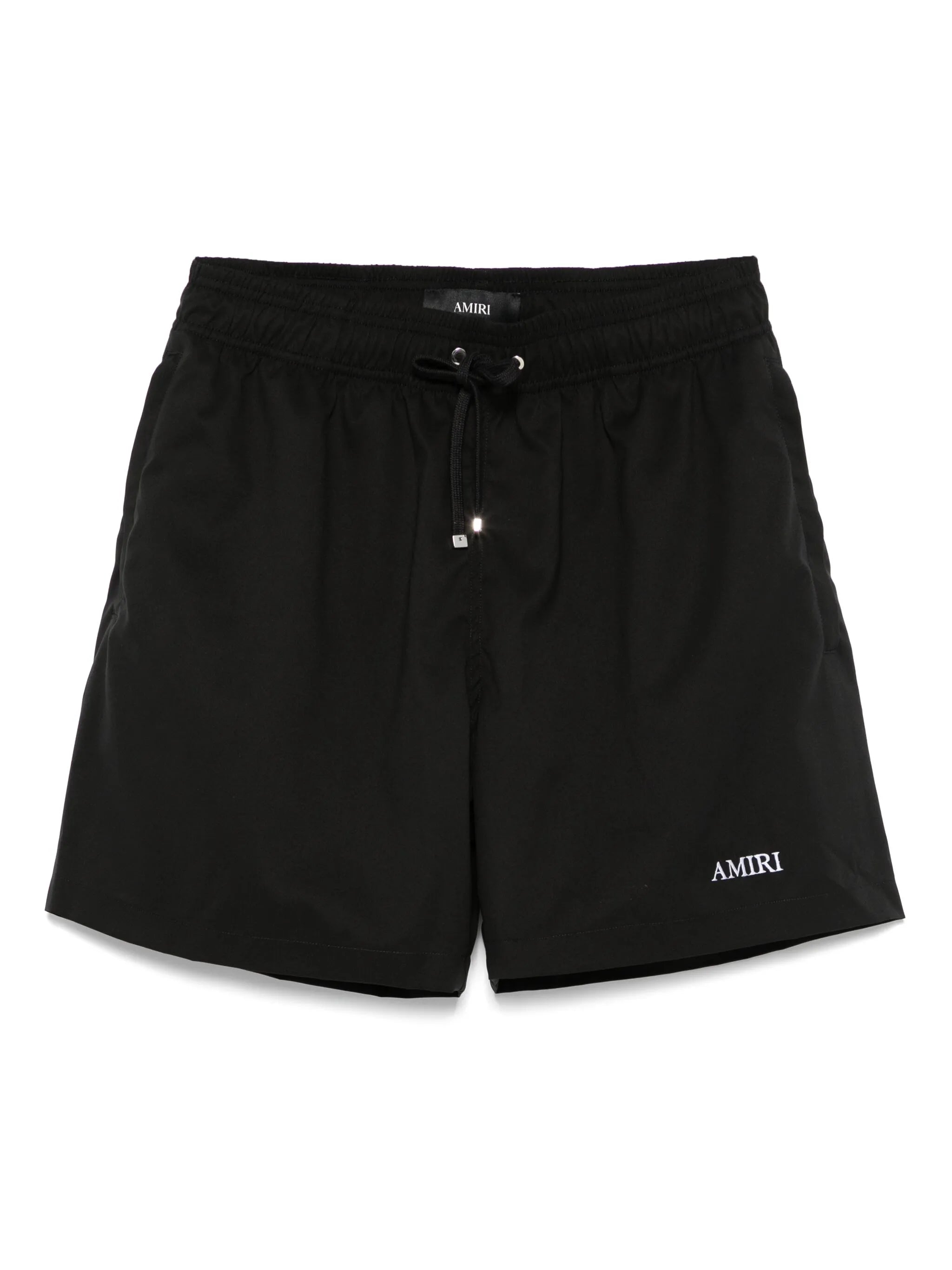 embroidered-logo swim shorts