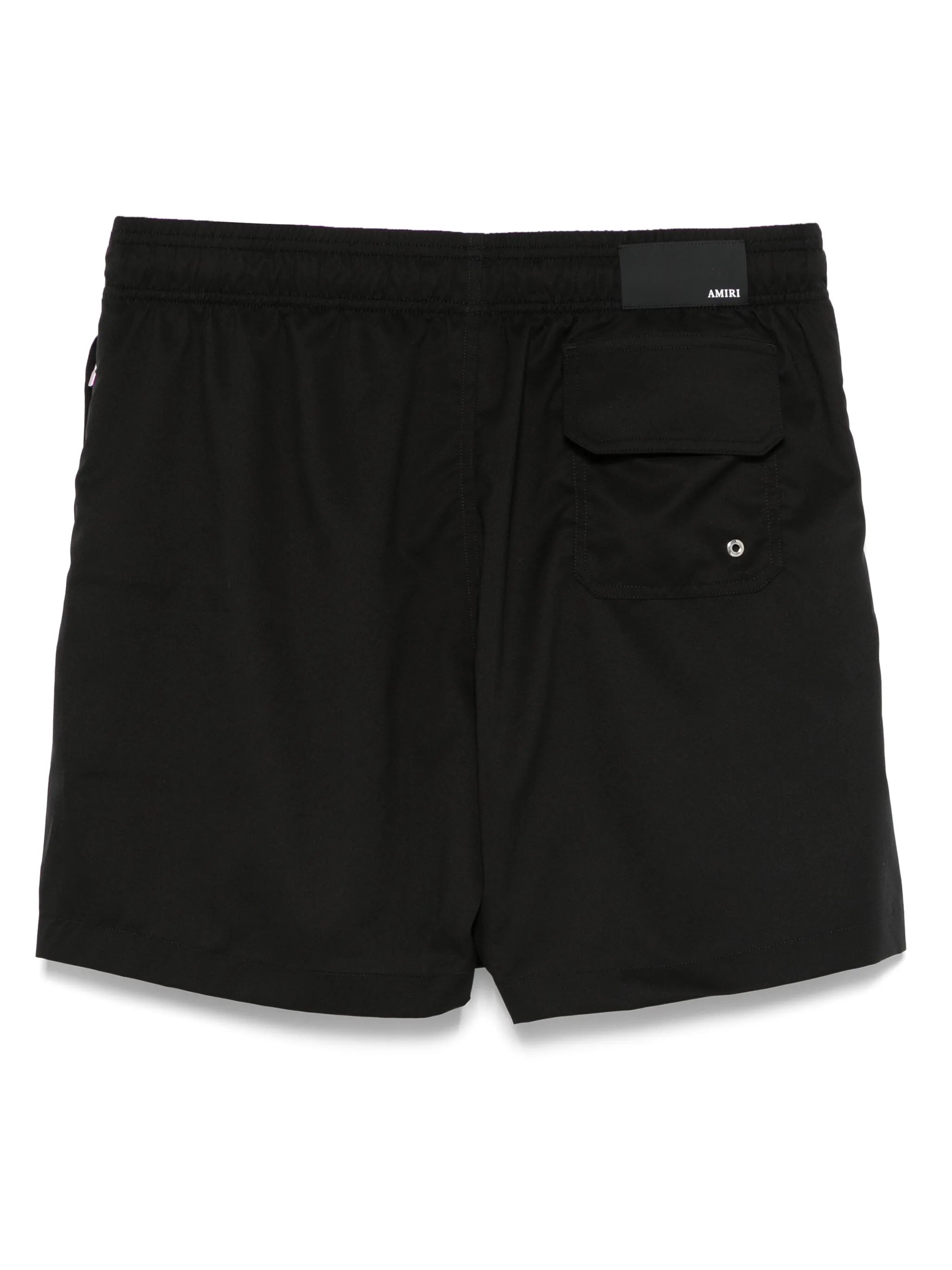 embroidered-logo swim shorts