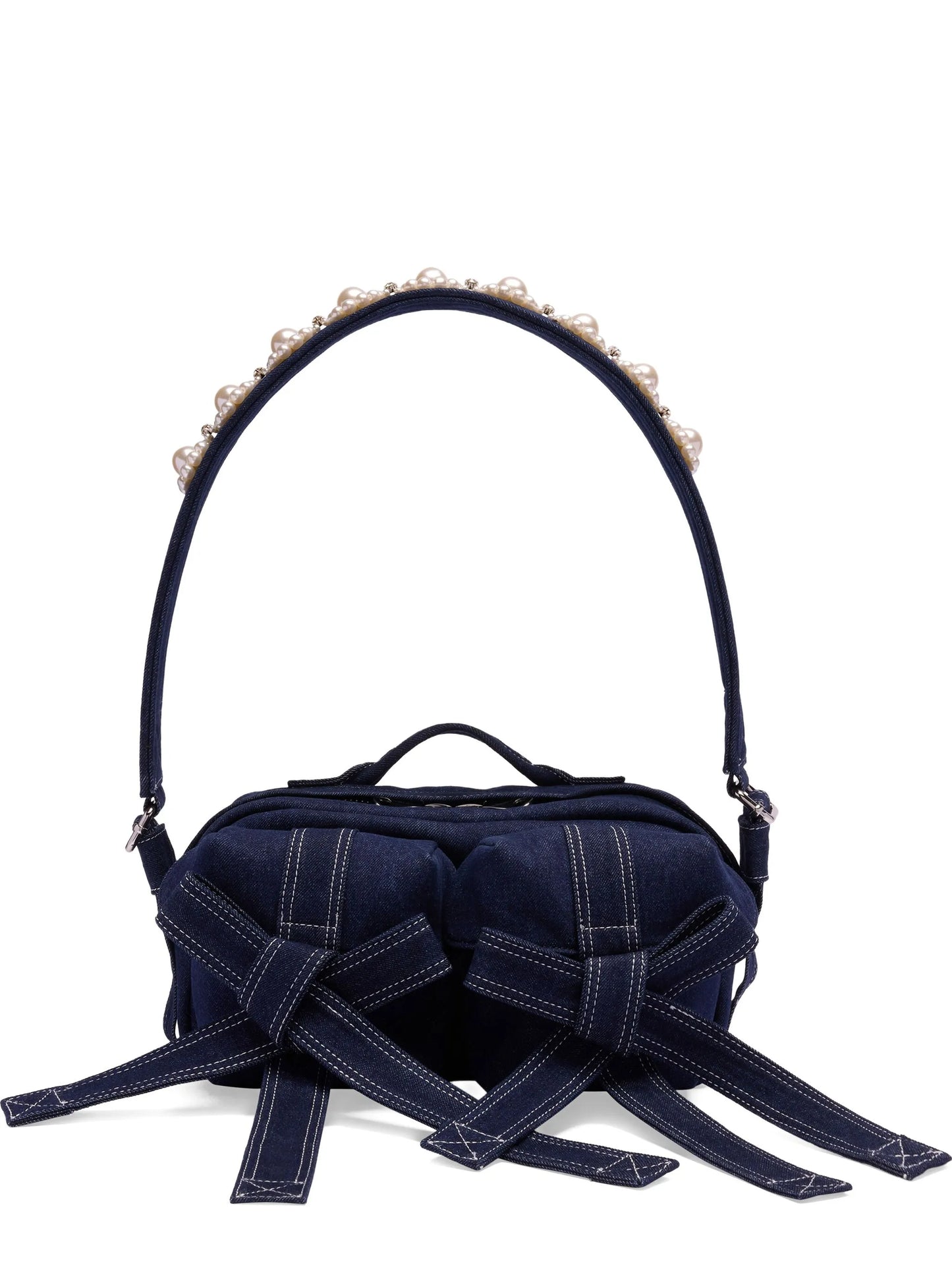 embellished bow bag