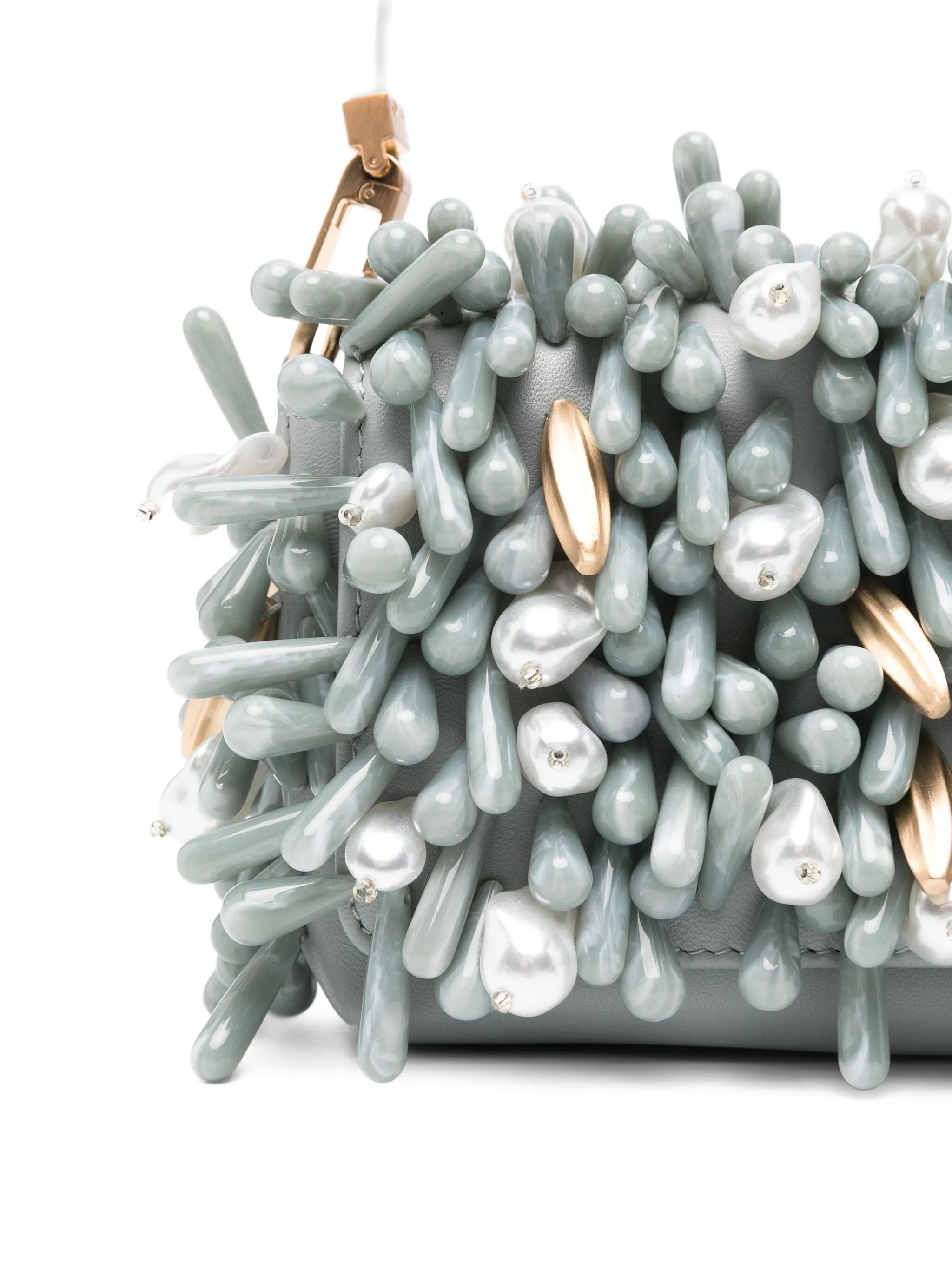 Perla bead-embellished shoulder bag