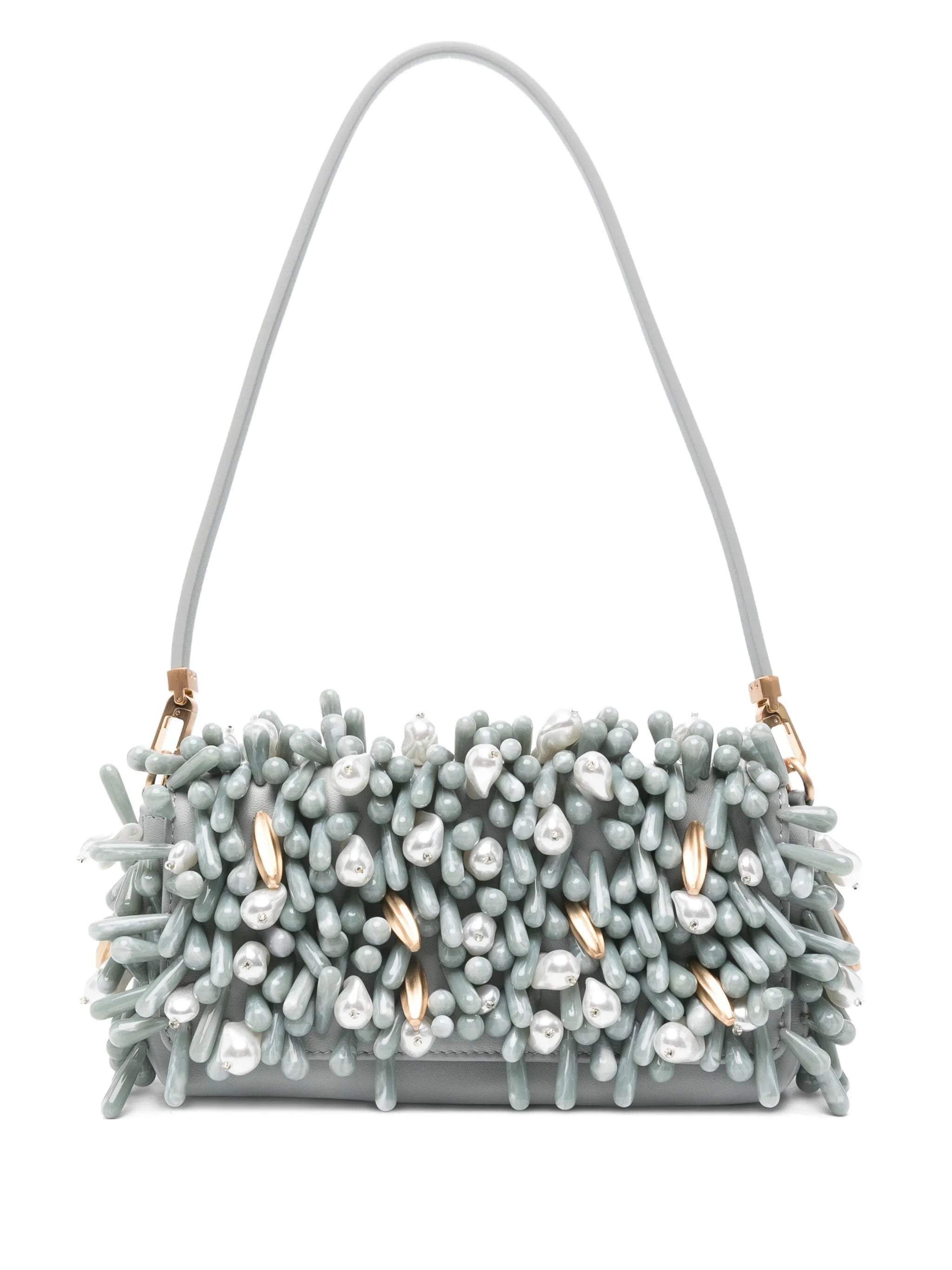 Perla bead-embellished shoulder bag