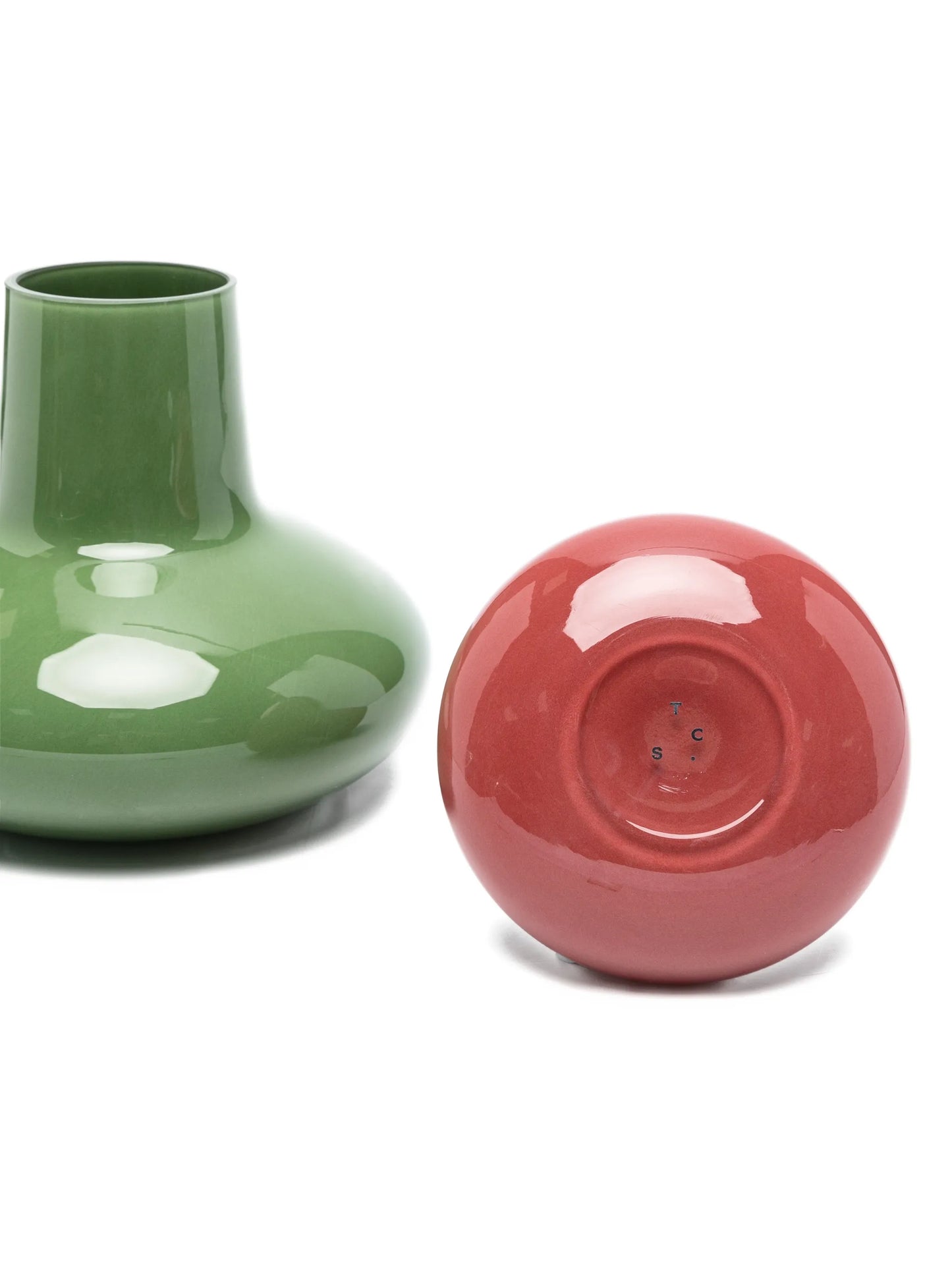 glass form vase set (set of two)