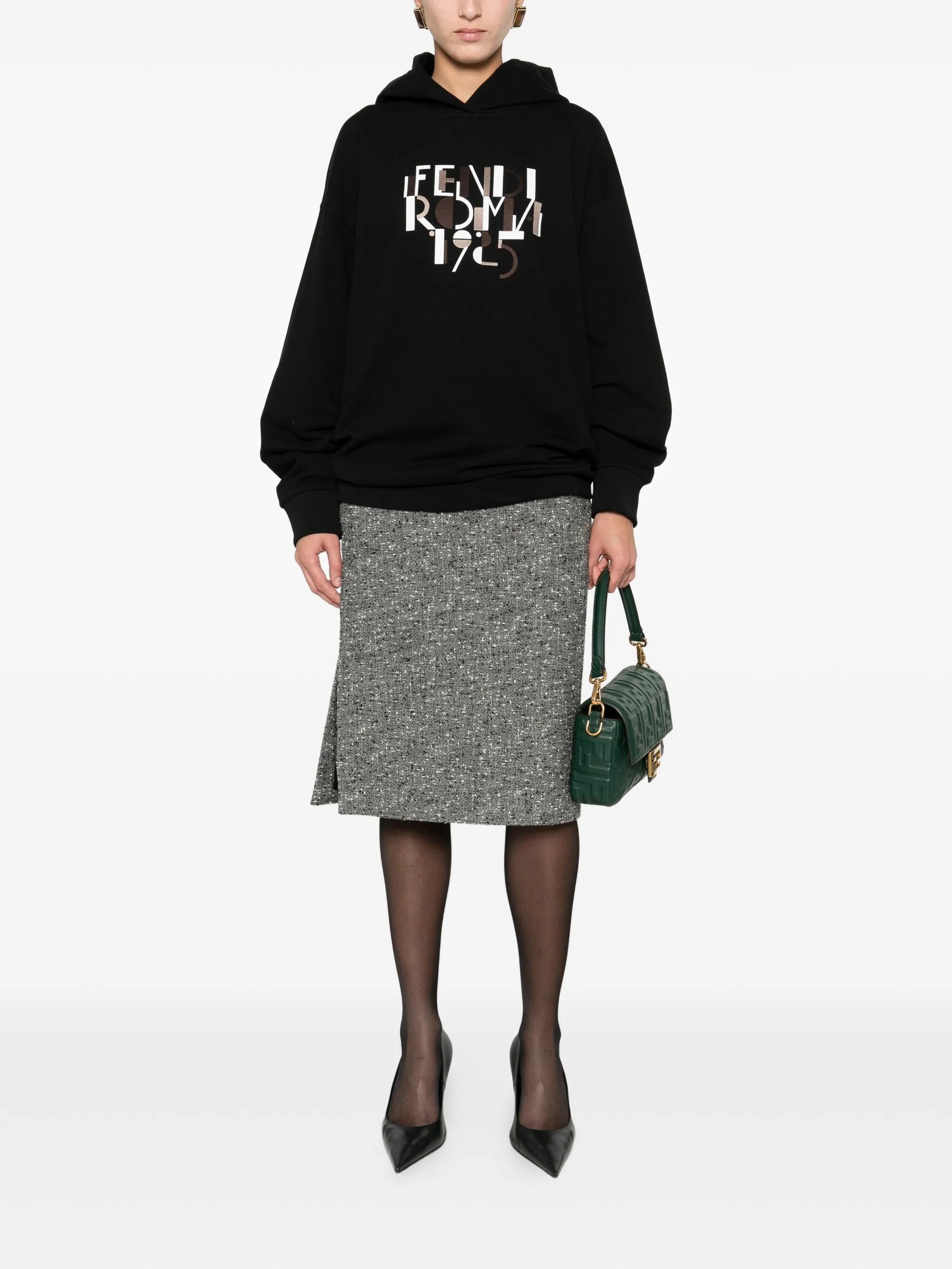 logo-print hoodie