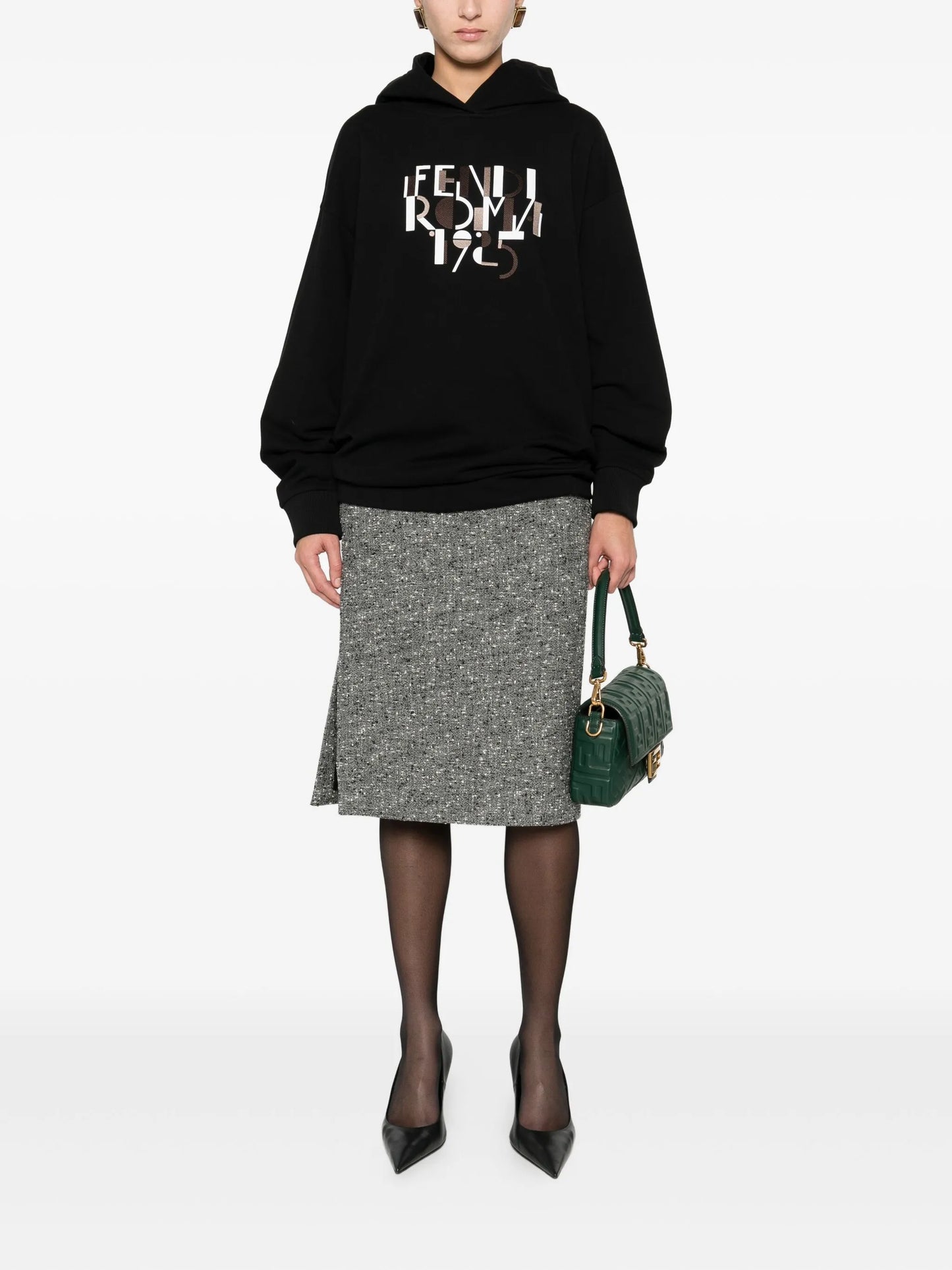 logo-print hoodie