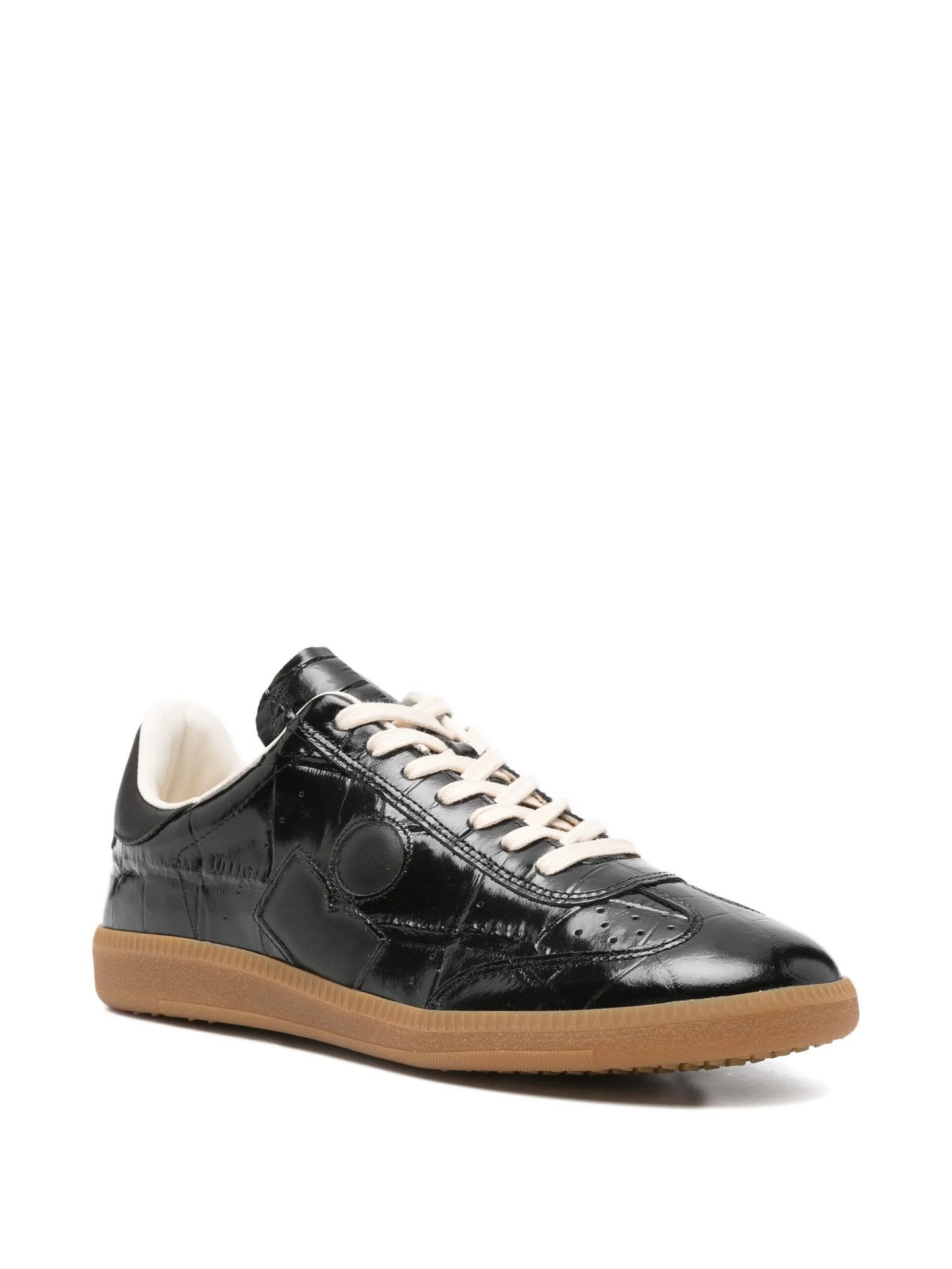 Bryce crocodile-effect lace-up sneakers