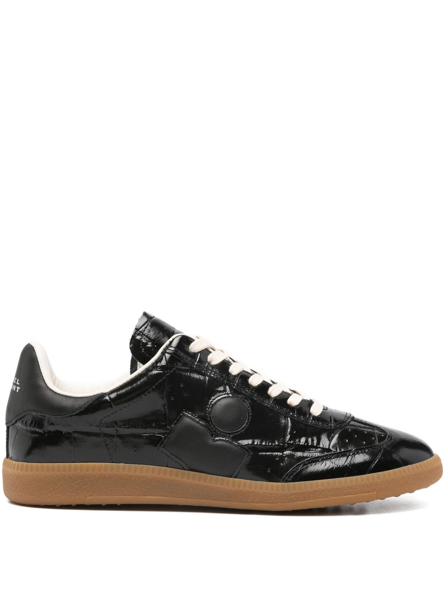 Bryce crocodile-effect lace-up sneakers