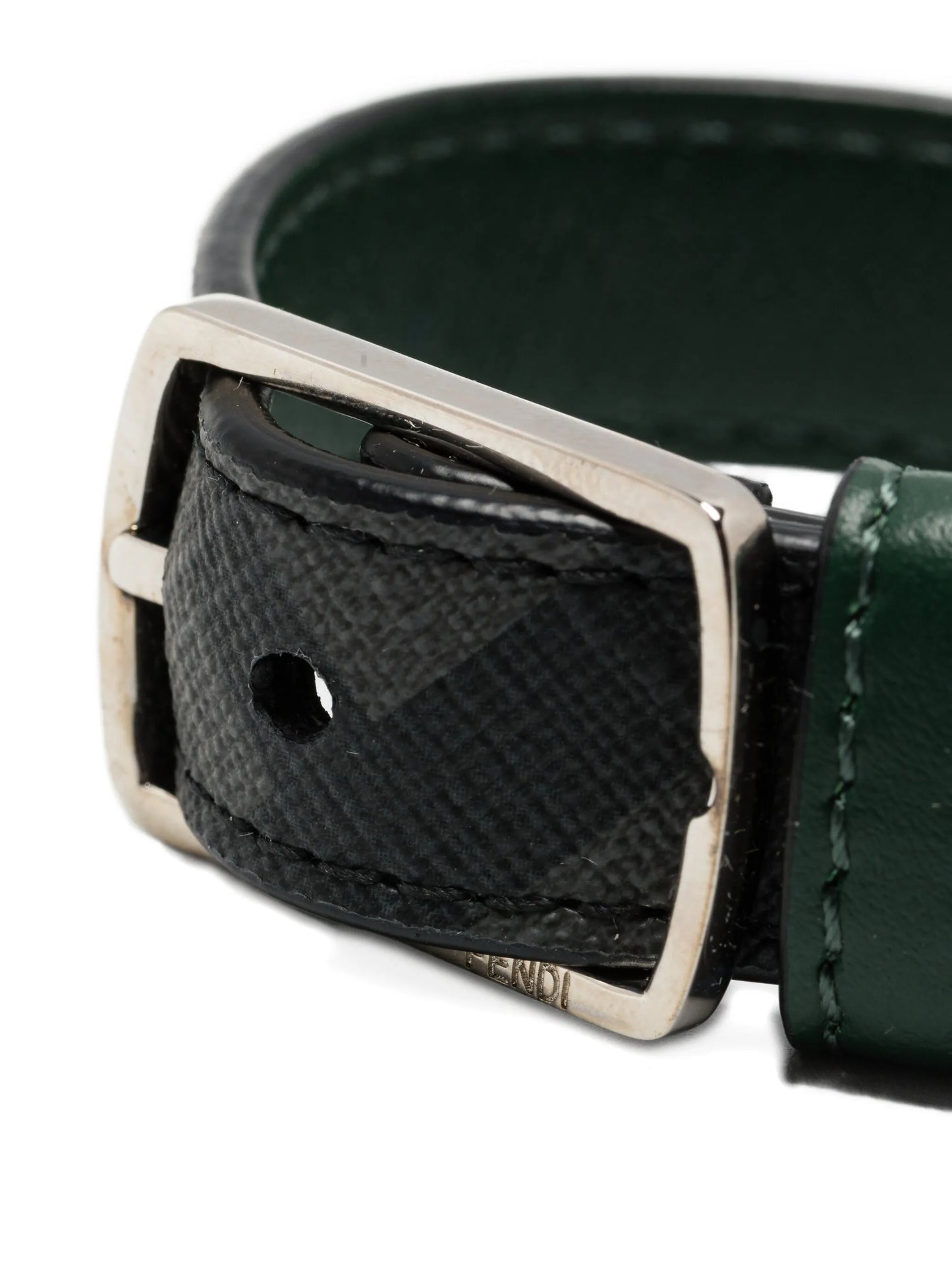 FF motif buckle-fastening bracelet