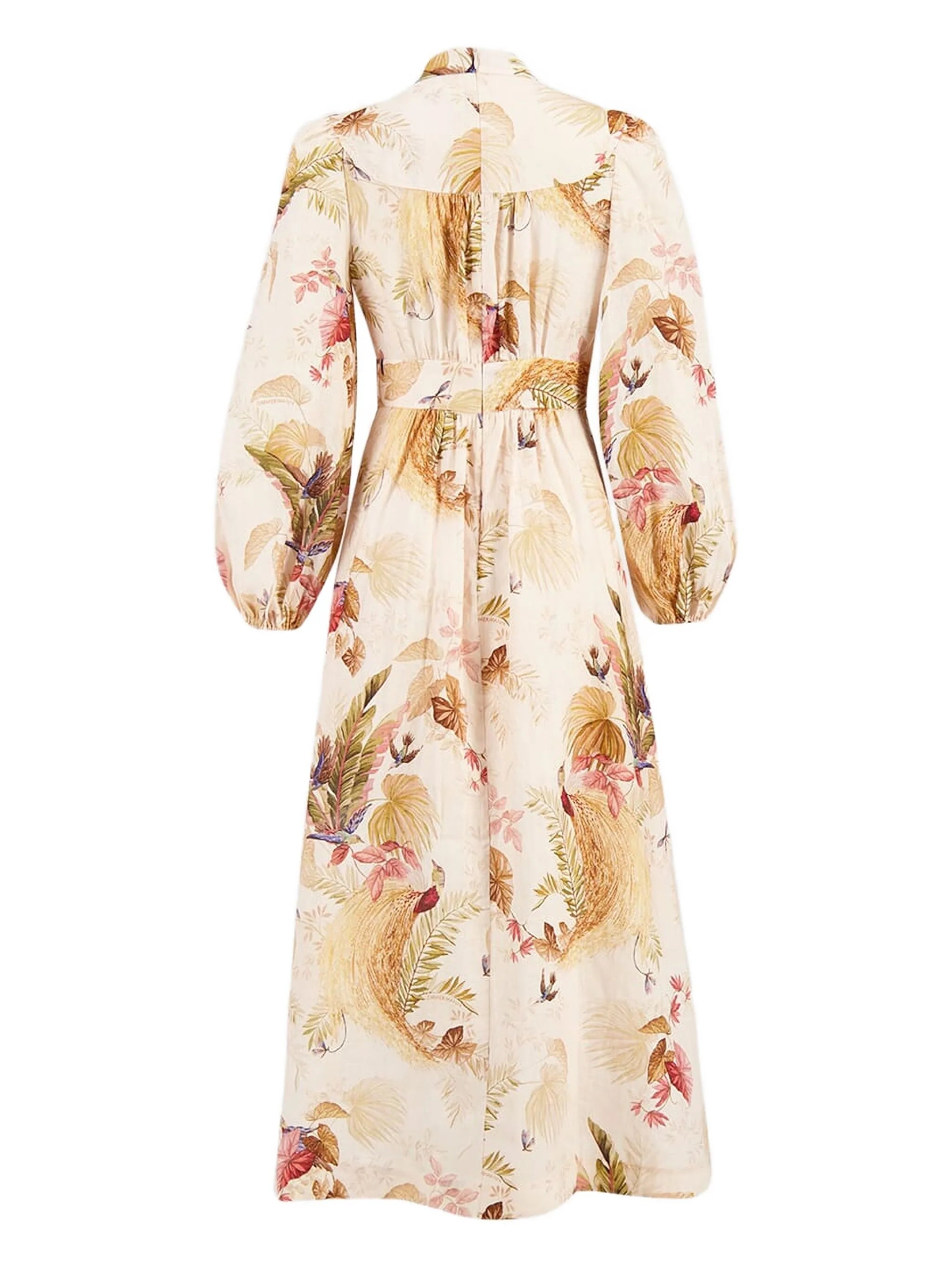 floral-print maxi dress