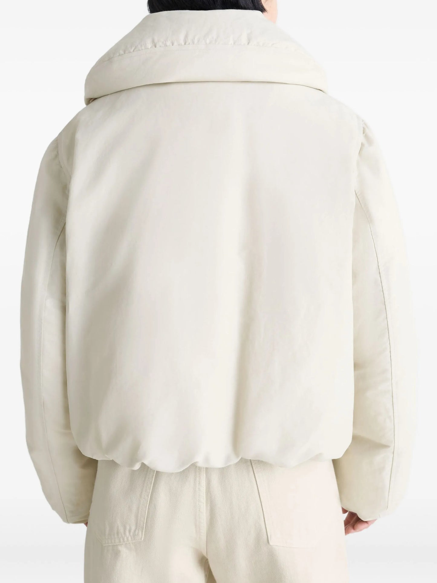 bubble-collar puffer jacket
