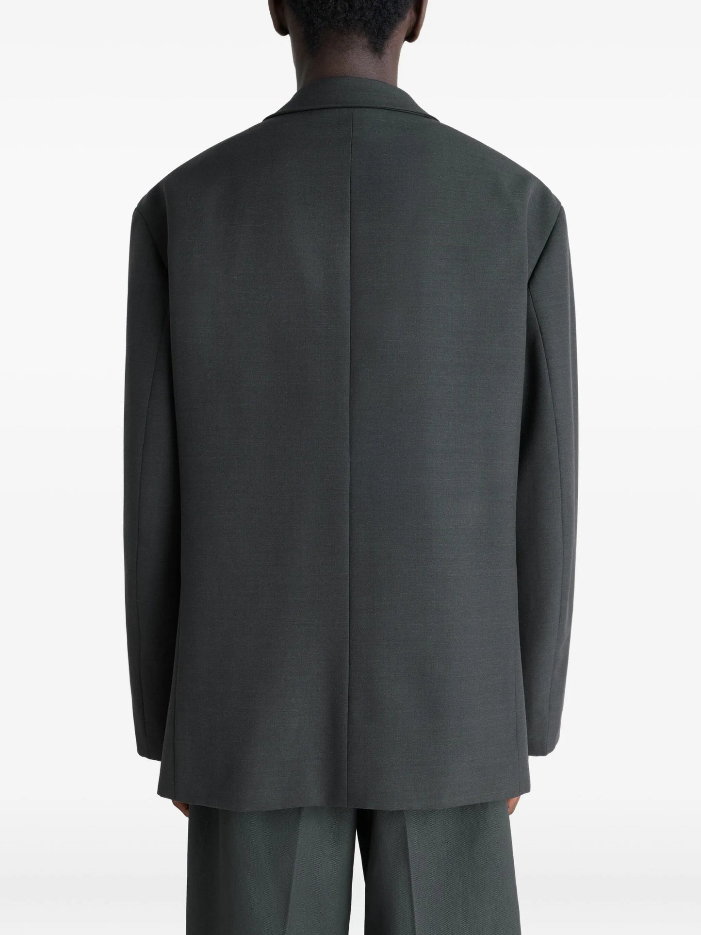 soft double breasted jacket in polywool
