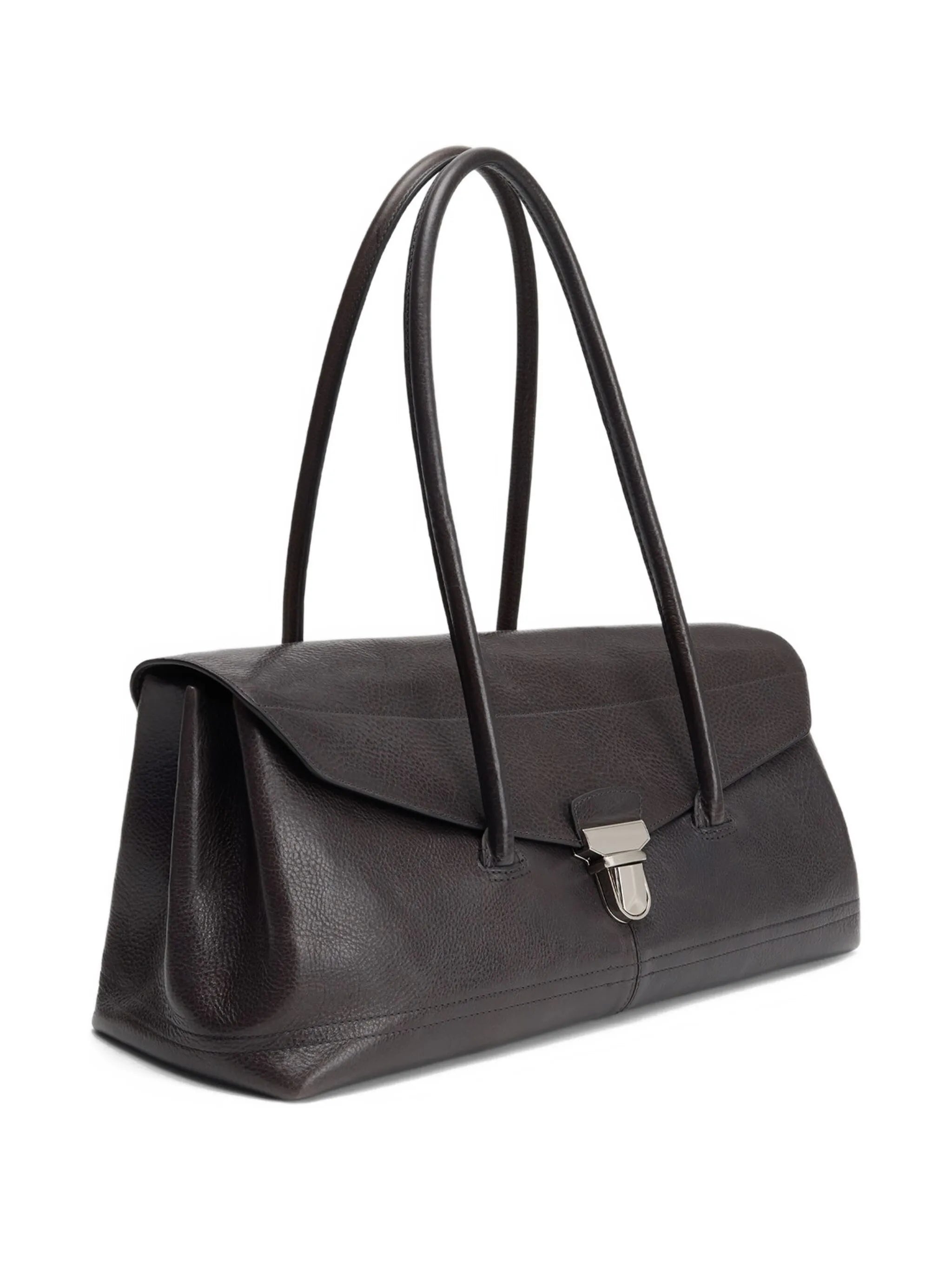 Gear leather shoulder bag