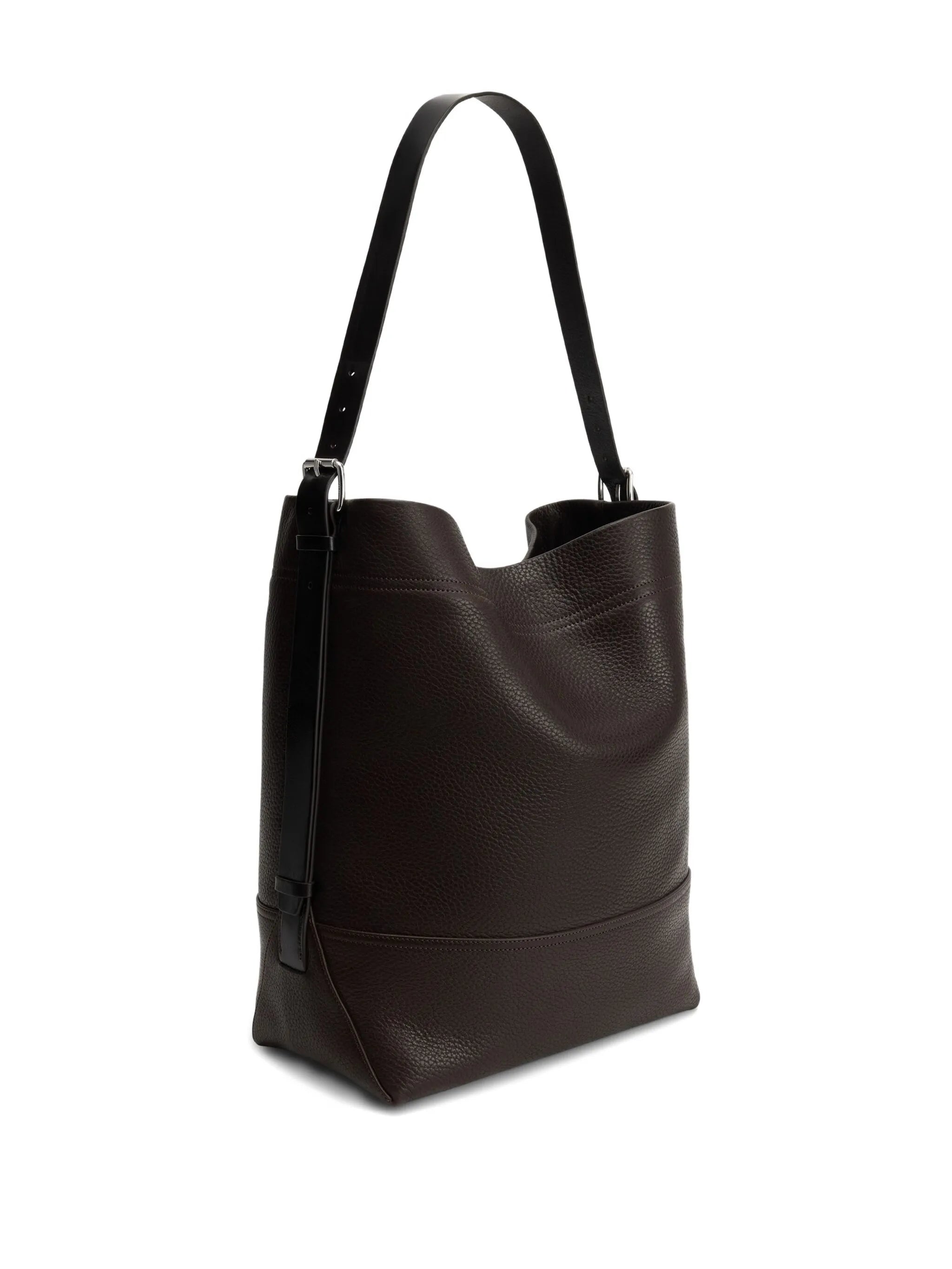 large belted tote bag
