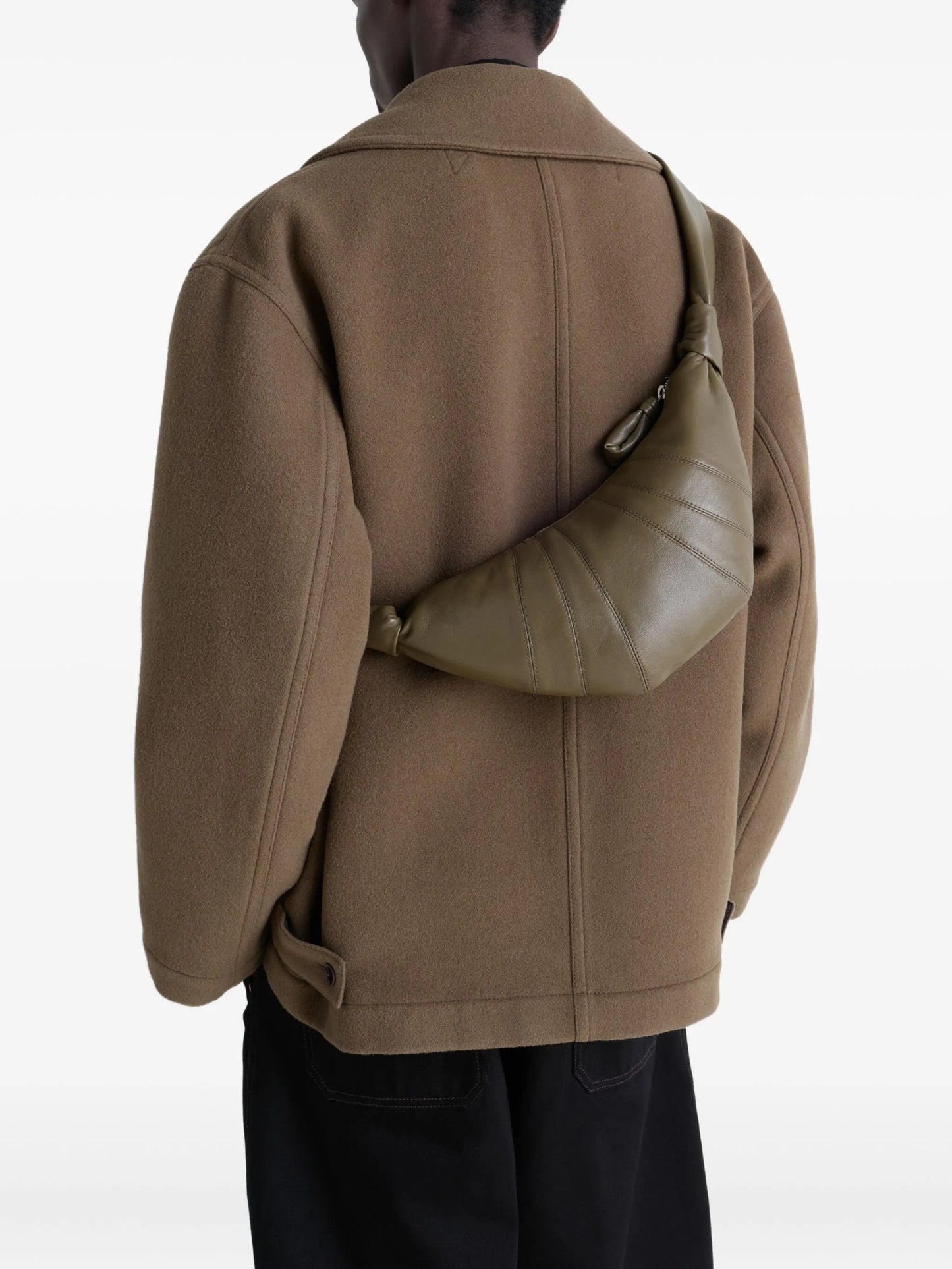 small Croissant panelled shoulder bag