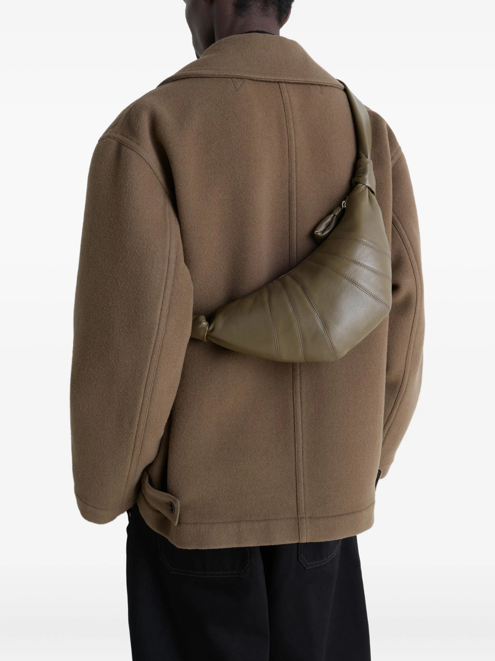 small Croissant panelled shoulder bag
