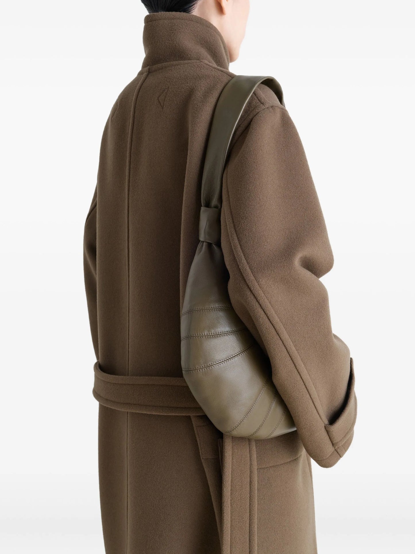 small Croissant panelled shoulder bag