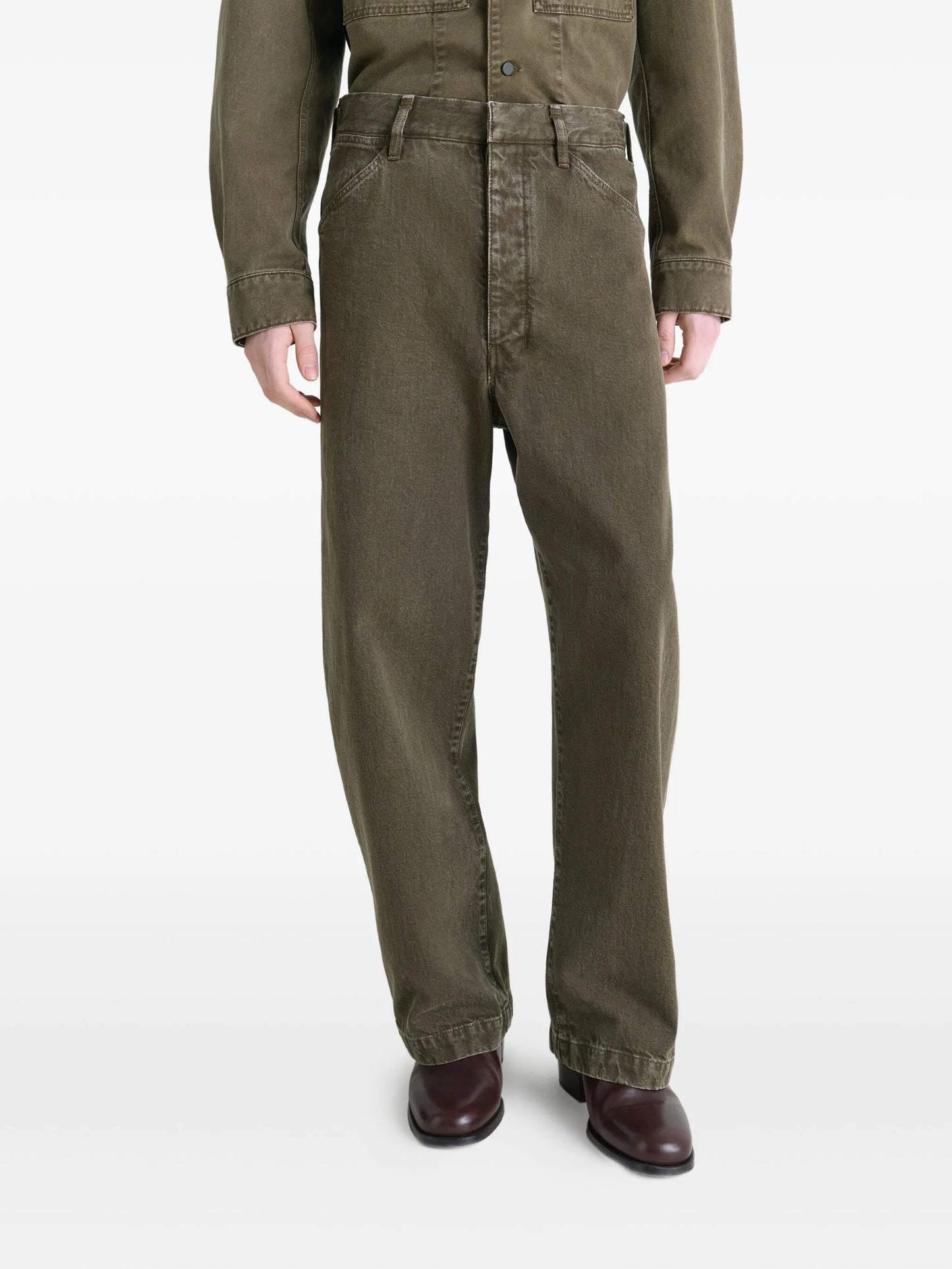 Maxi Workwear snow-wash jeans