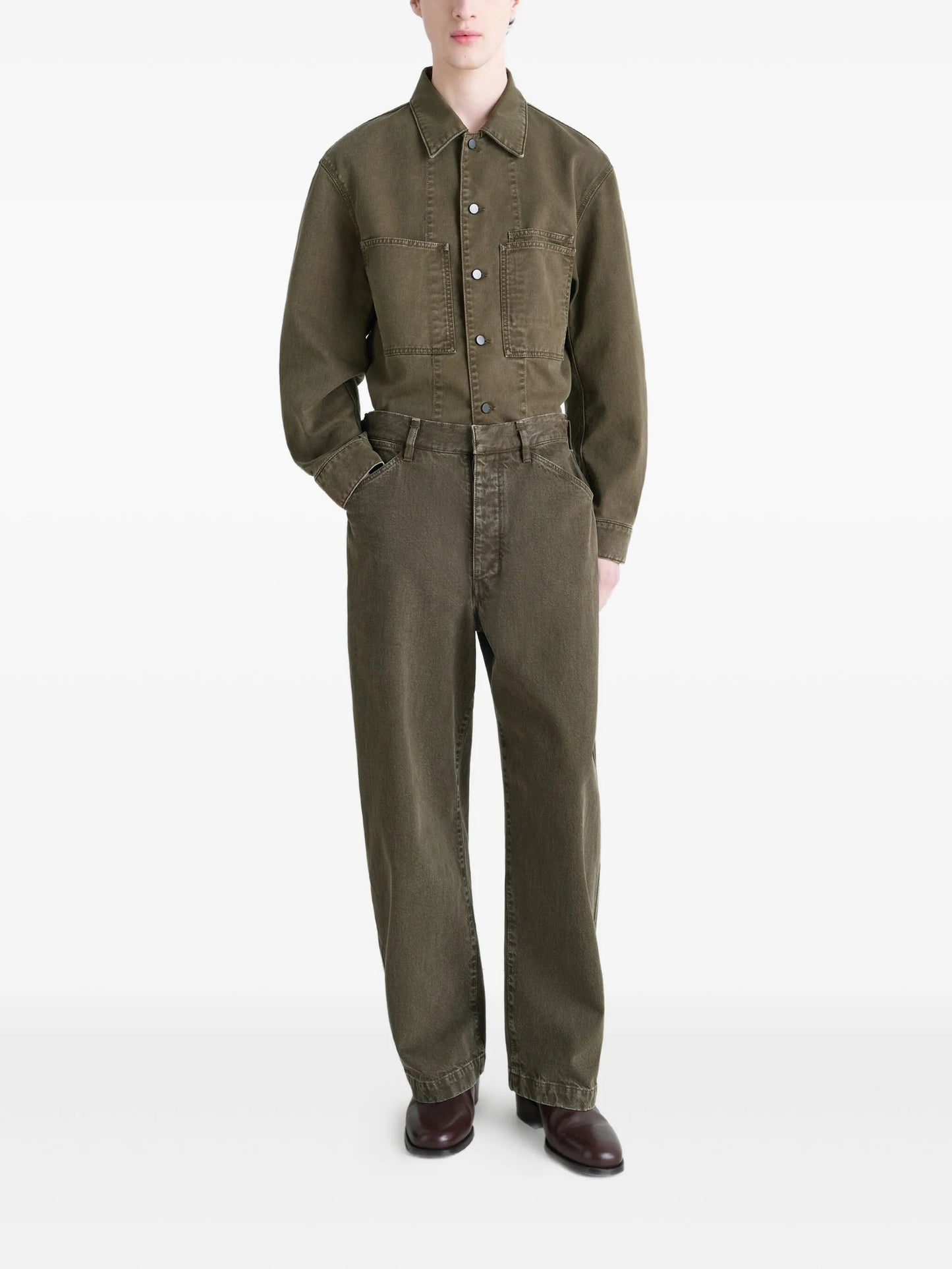 Maxi Workwear snow-wash jeans