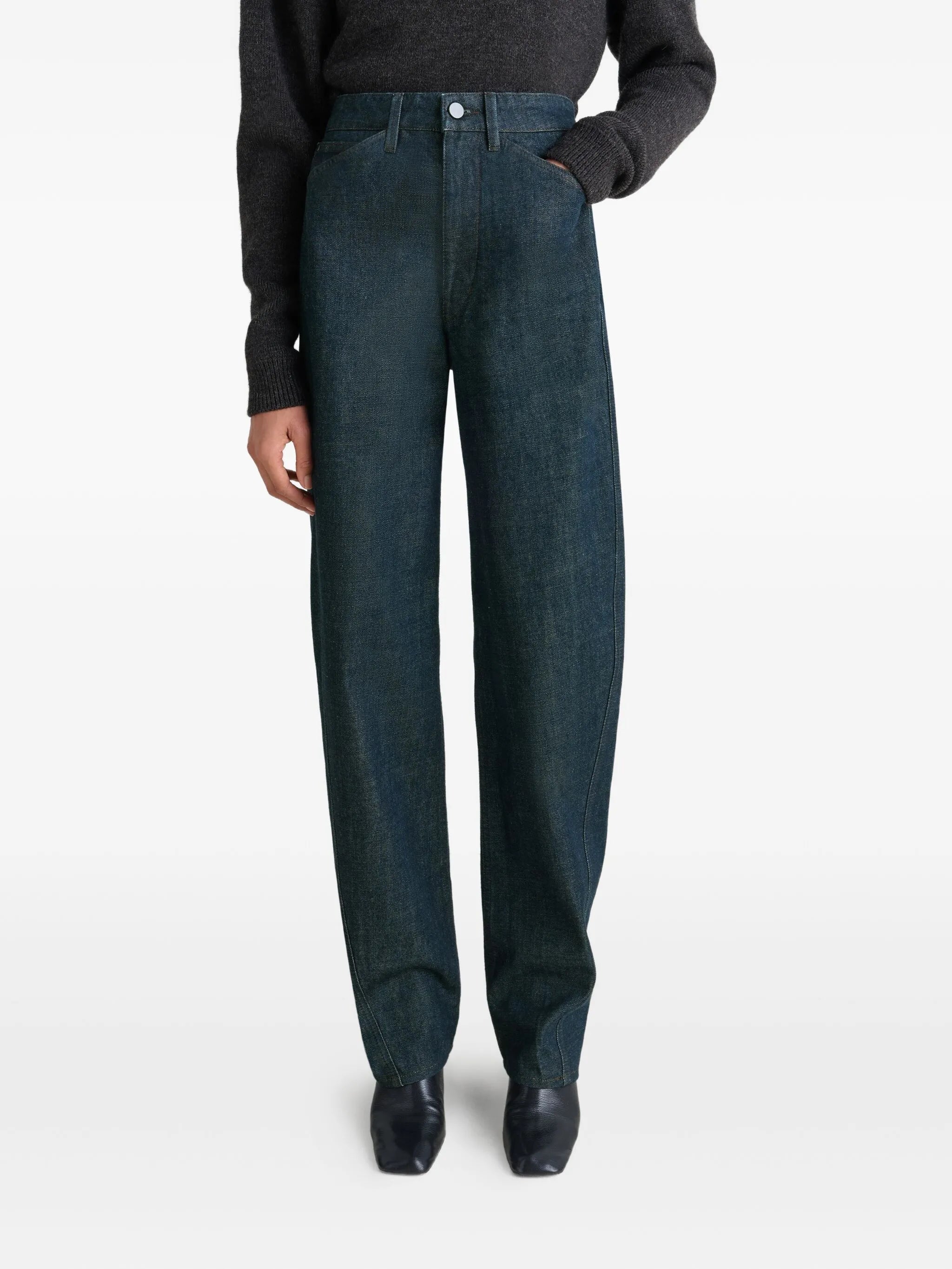 twisted five-pocket jeans