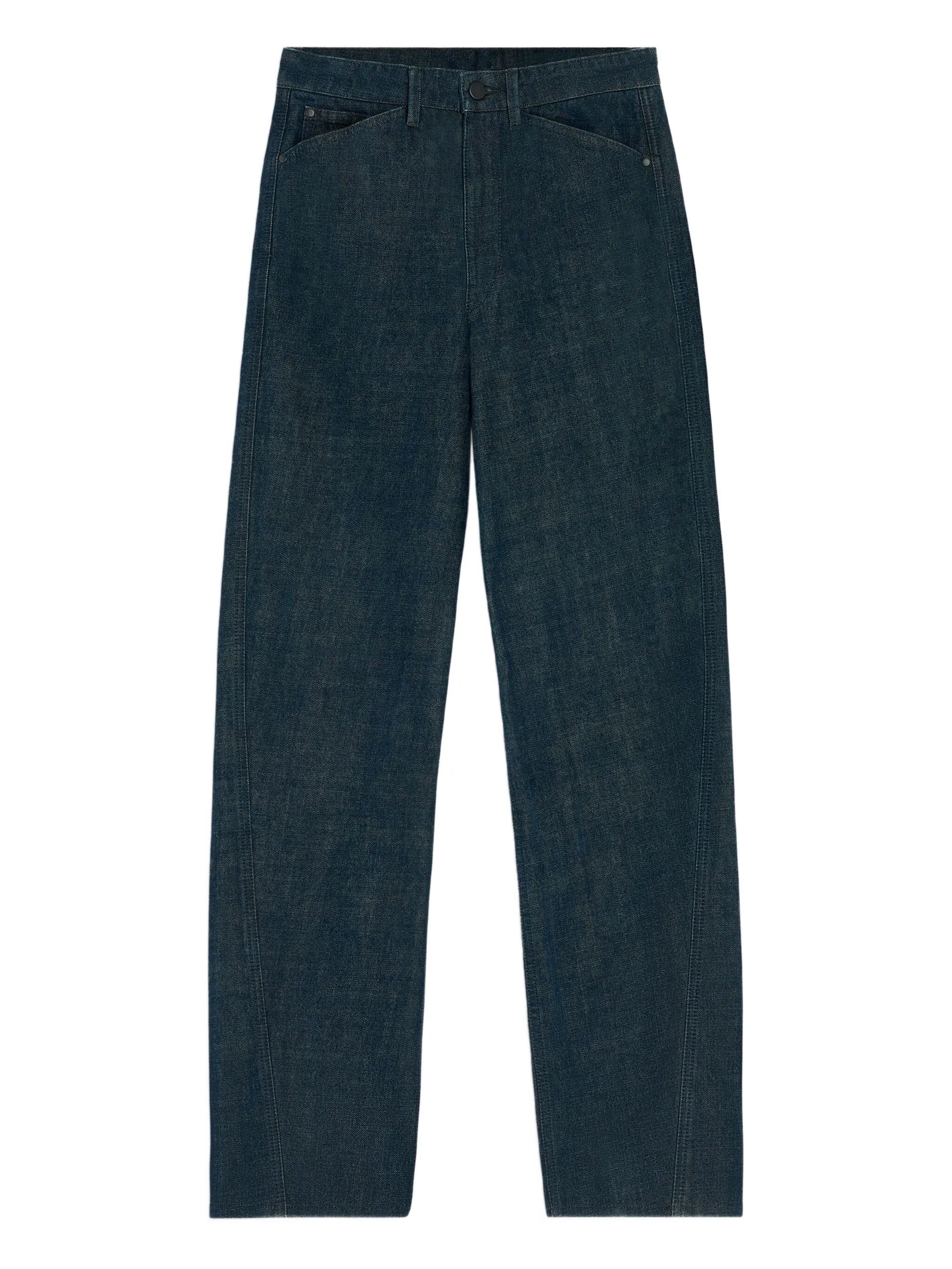 twisted five-pocket jeans