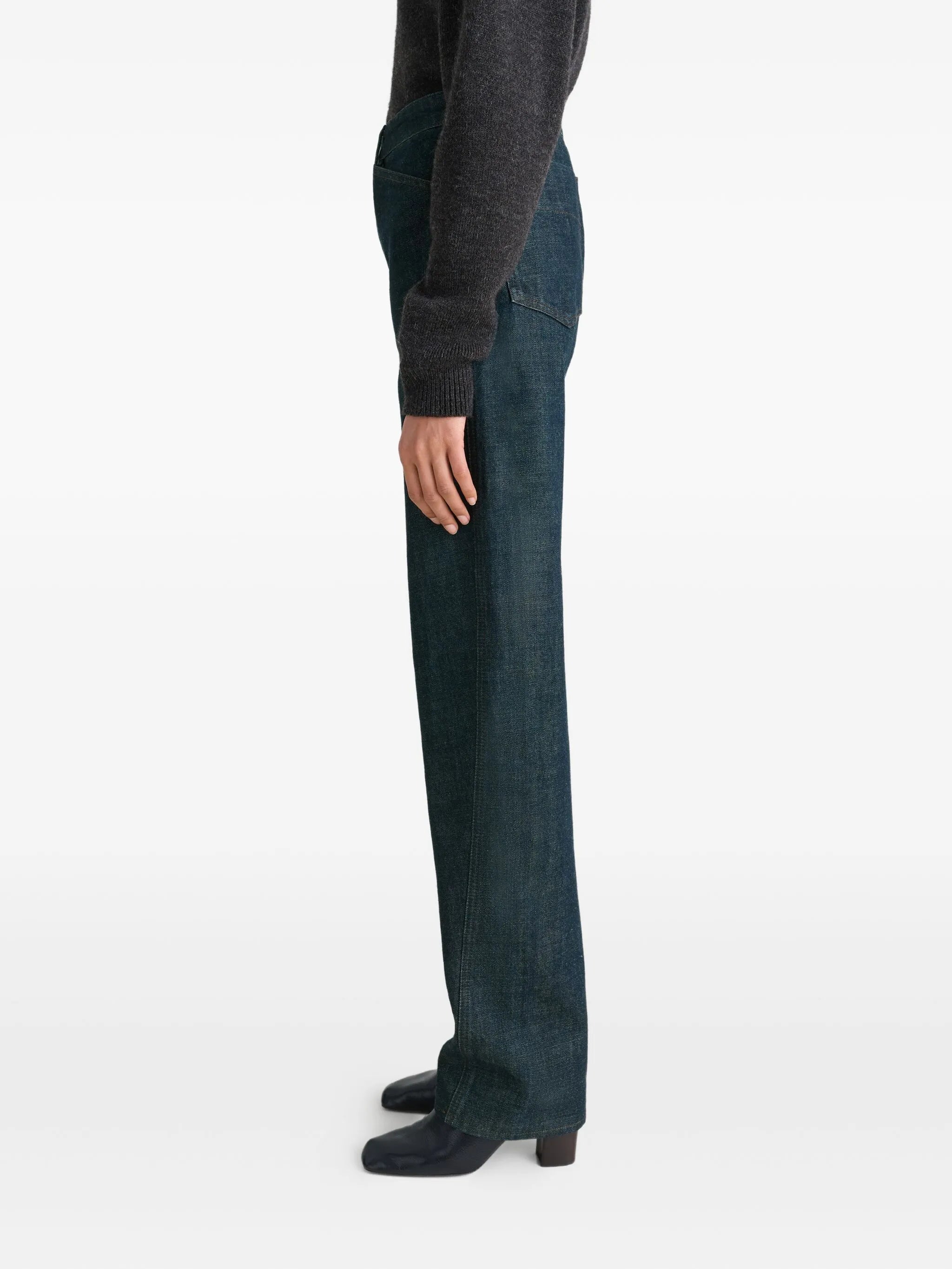 twisted five-pocket jeans