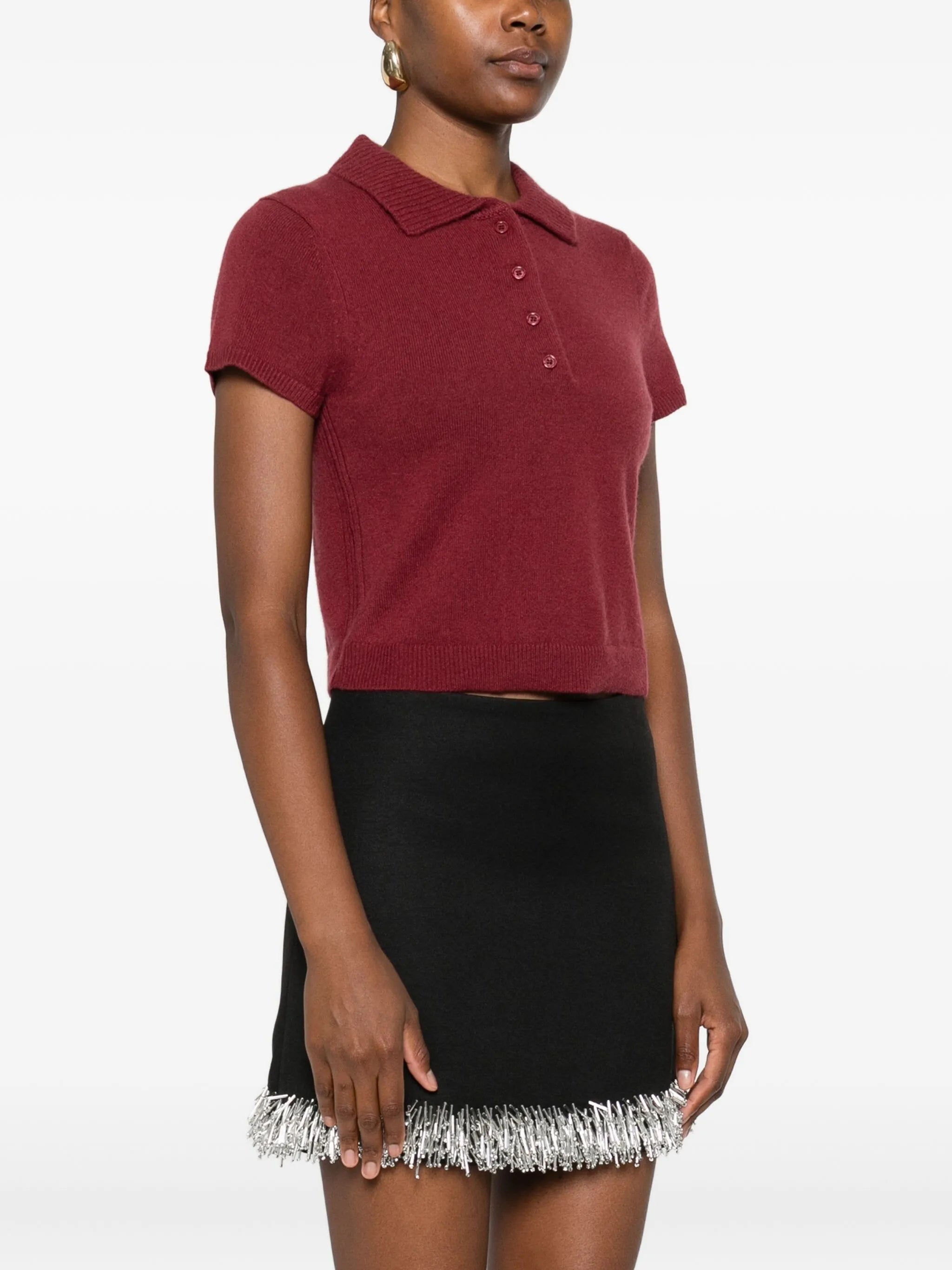 short-sleeve polo top