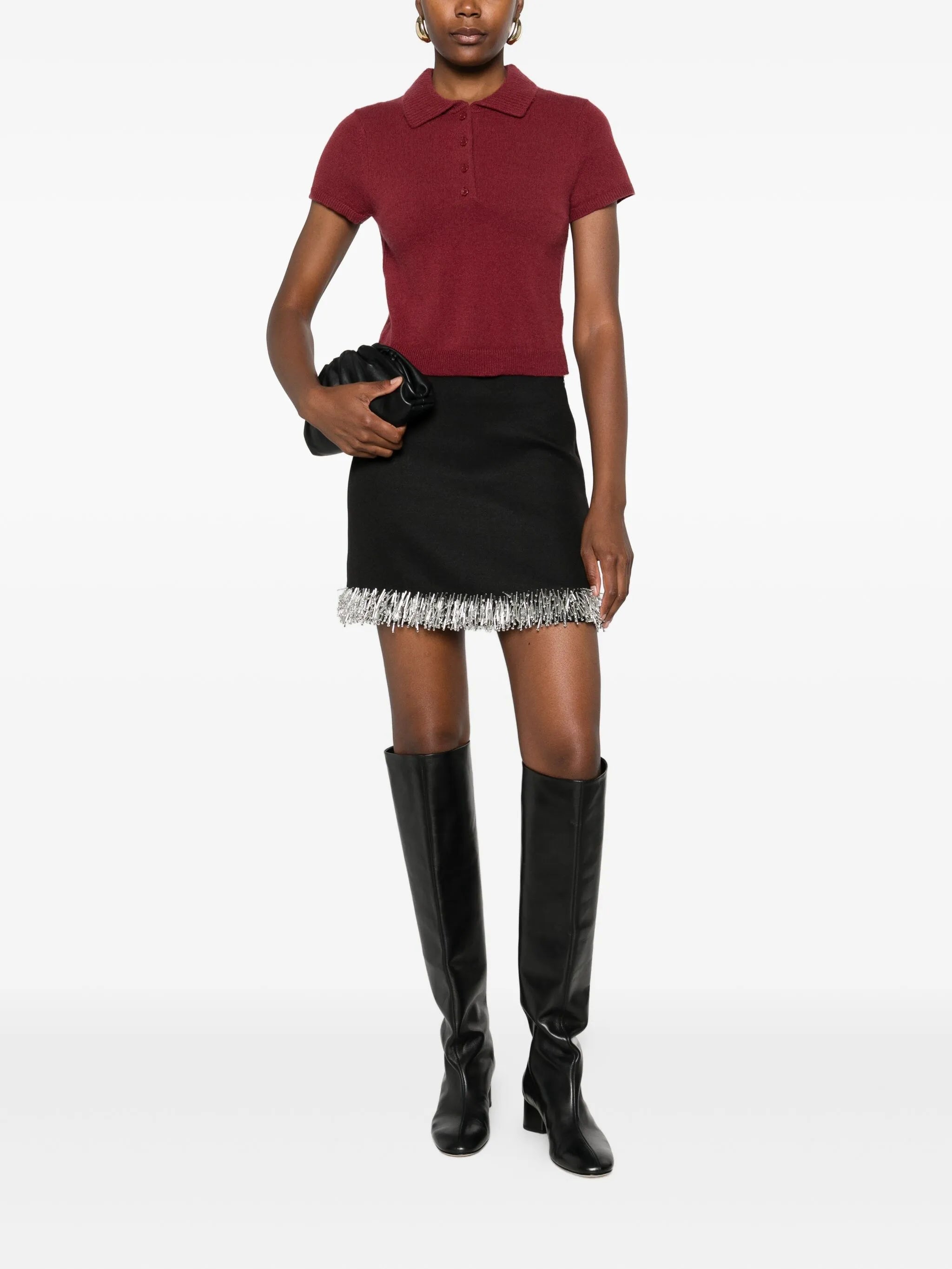 short-sleeve polo top