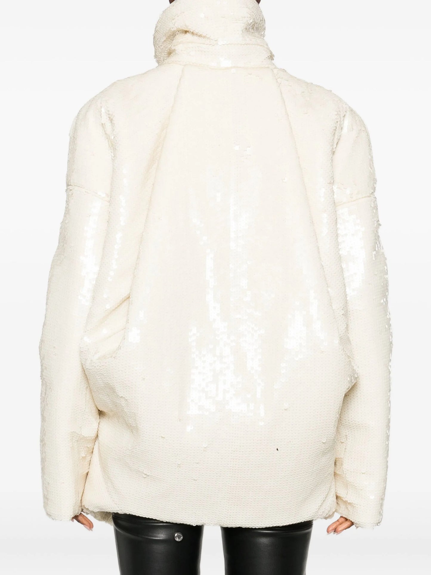 sequin-embellished bomber jacket