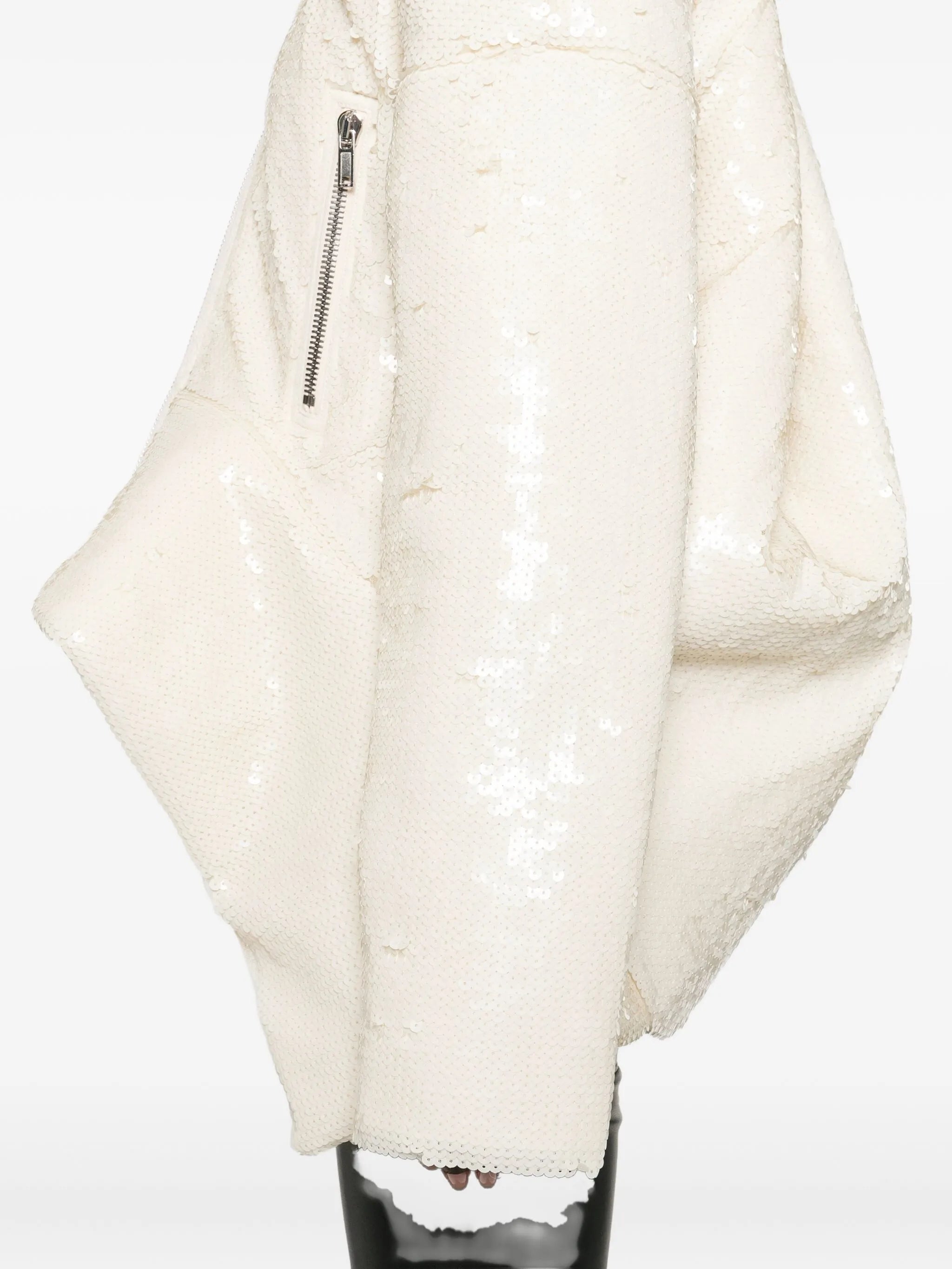 sequin-embellished bomber jacket