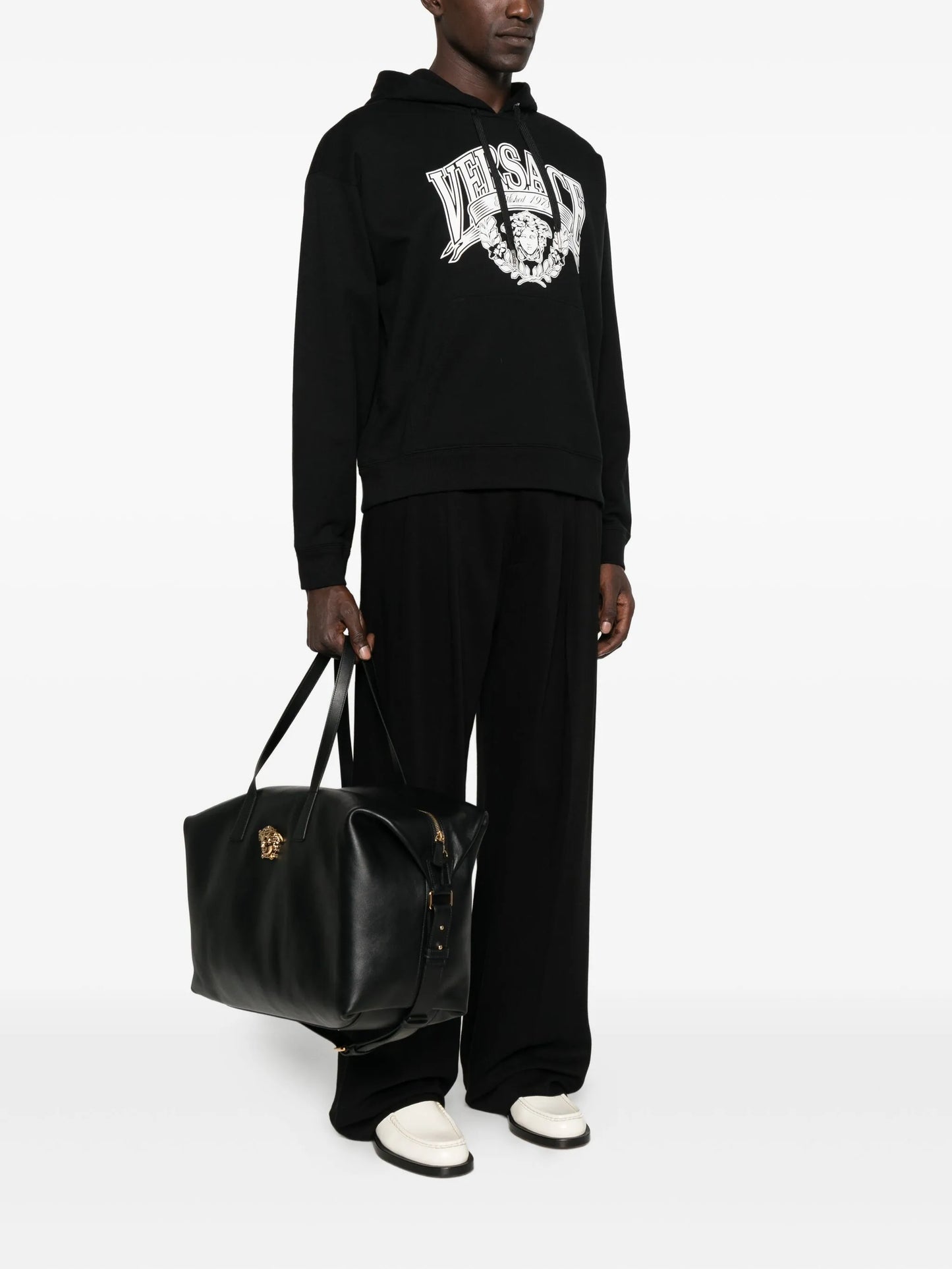 La Medusa leather duffle bag