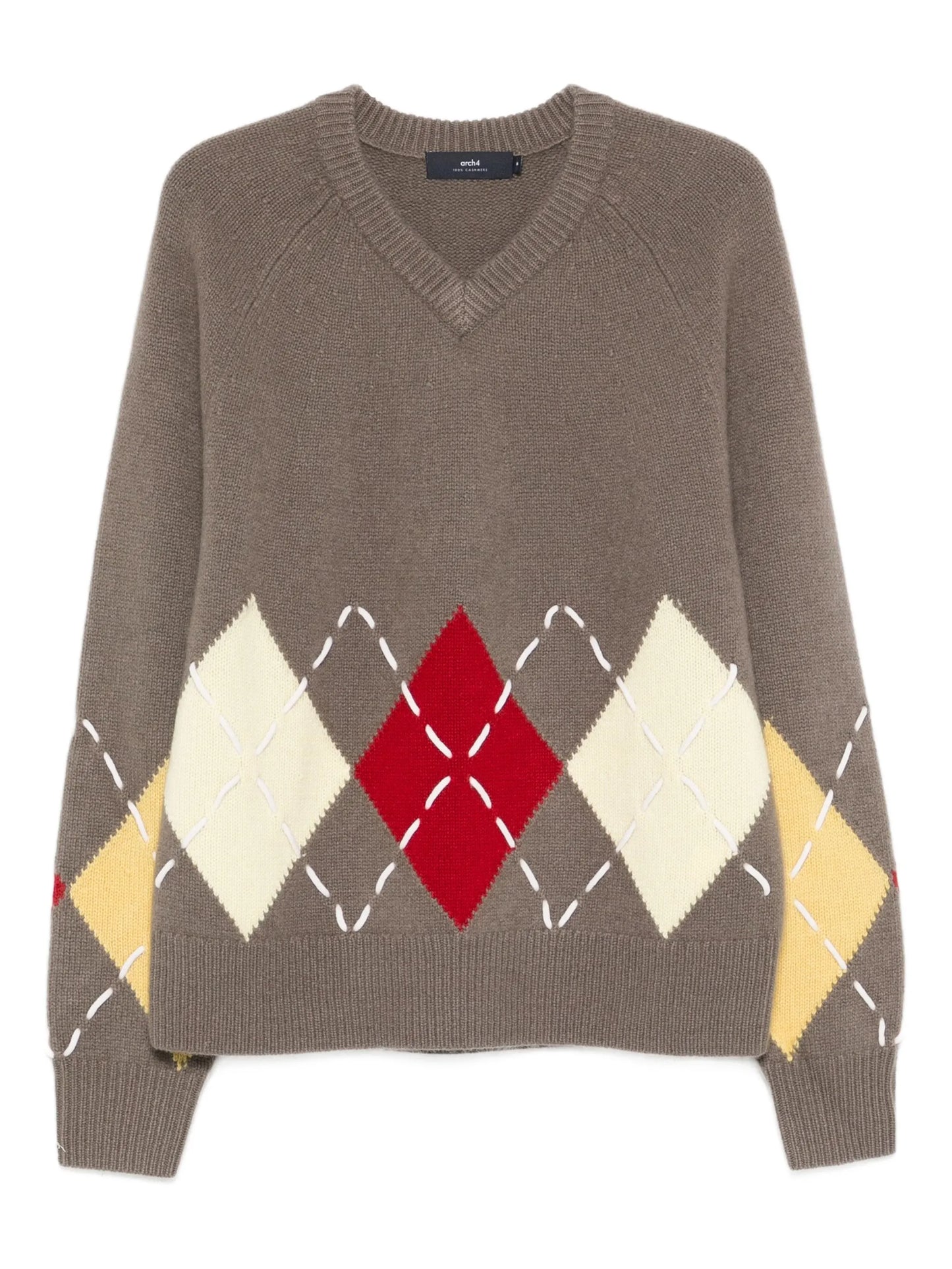 Sloane argyle V-neck sweater
