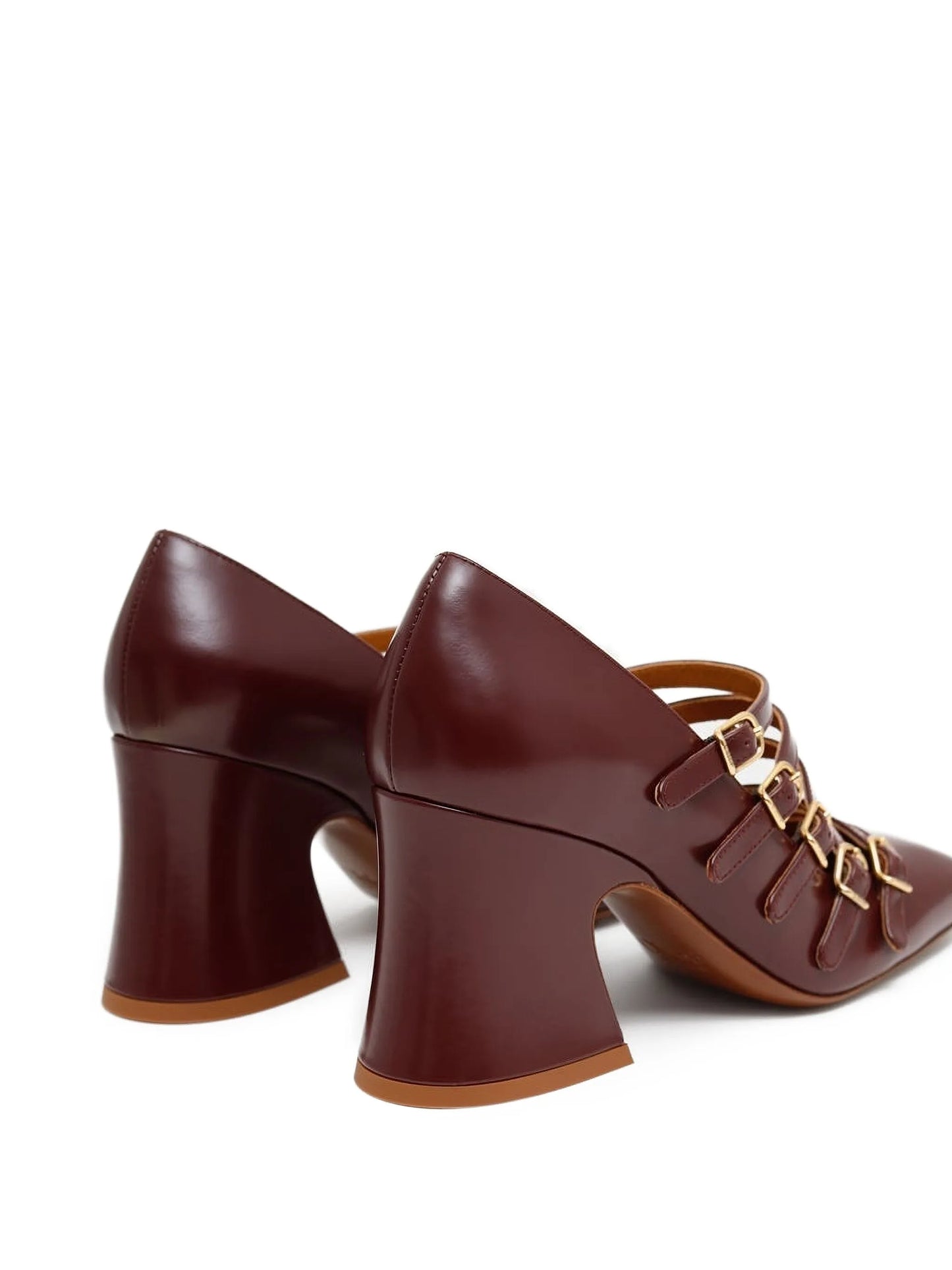 80mm Janis buckle-strap pumps