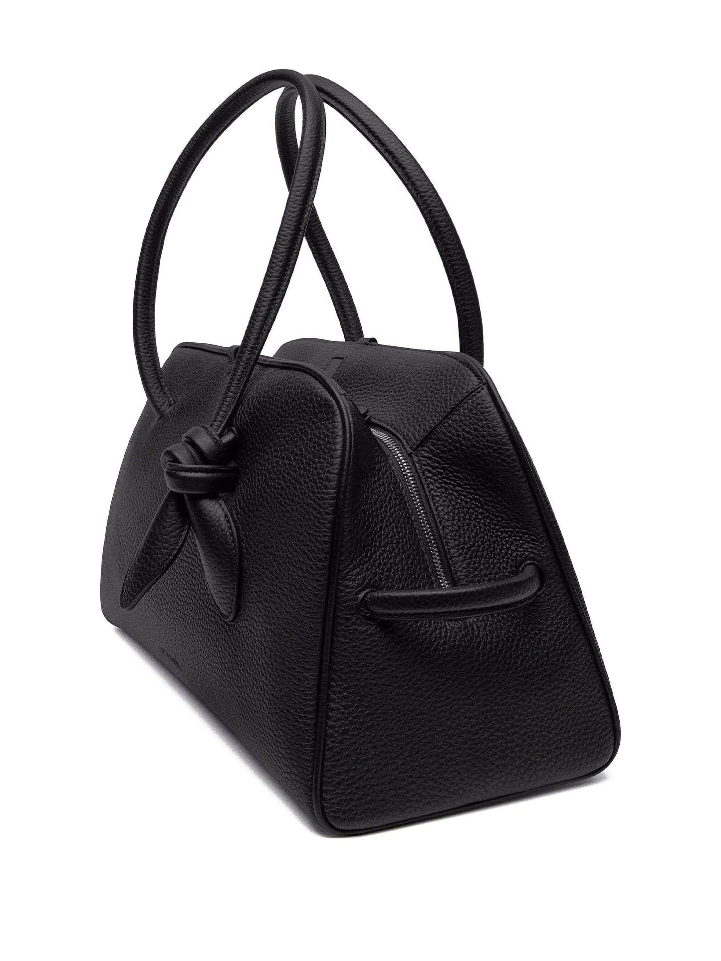 knot-detail leather shoulder bag