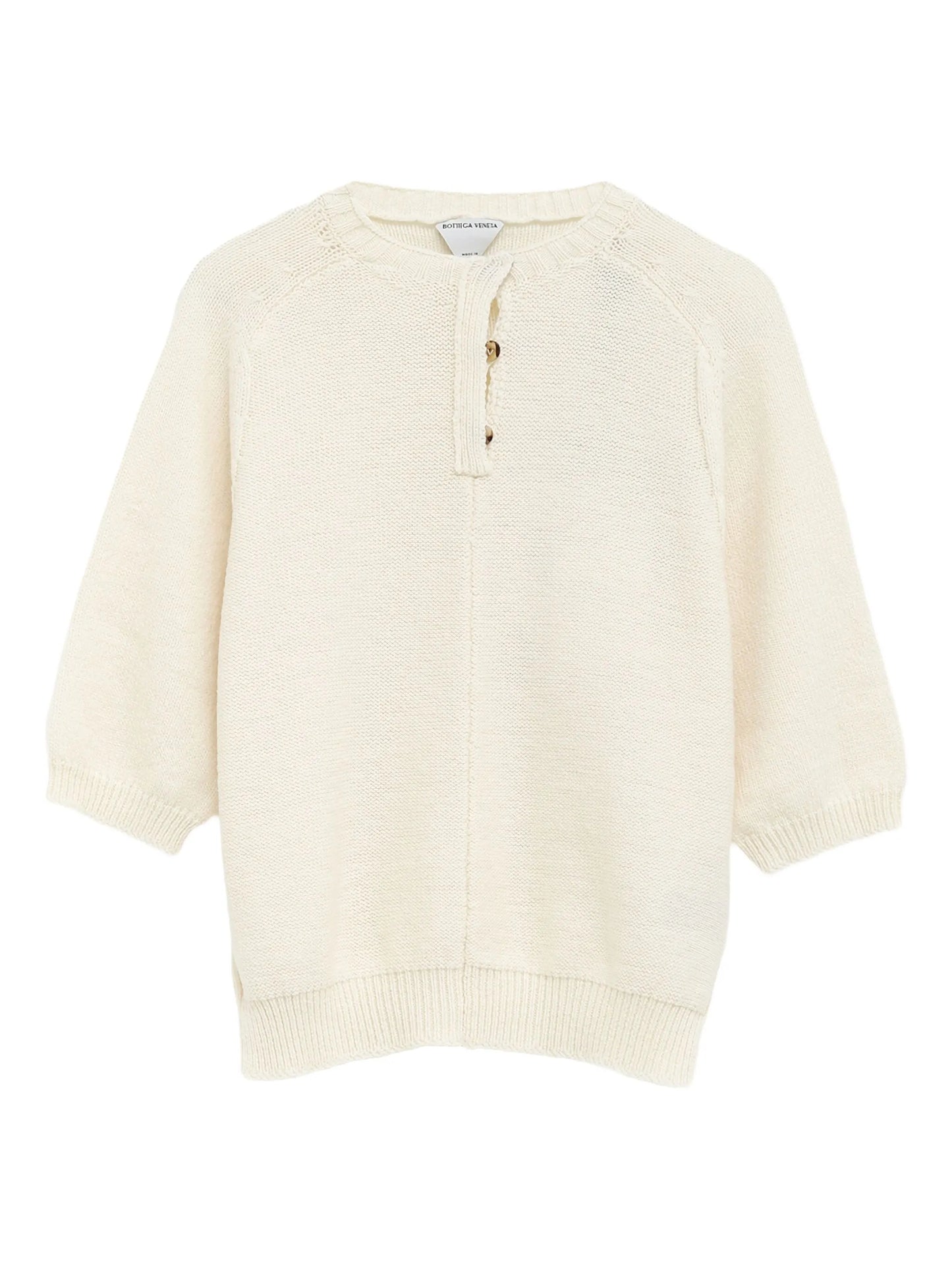 button-front knitted top