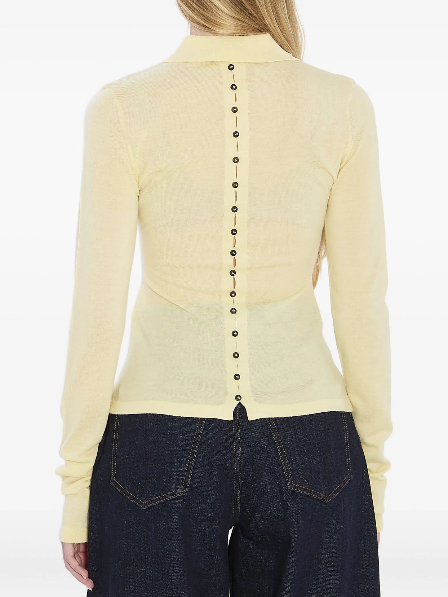 The Merino long-sleeve polo top