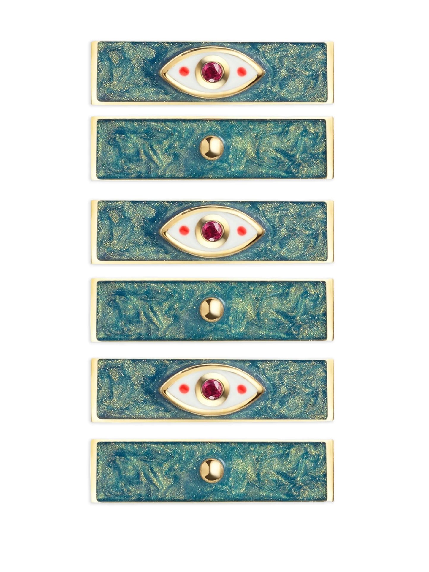 beaded eye-charm necklace