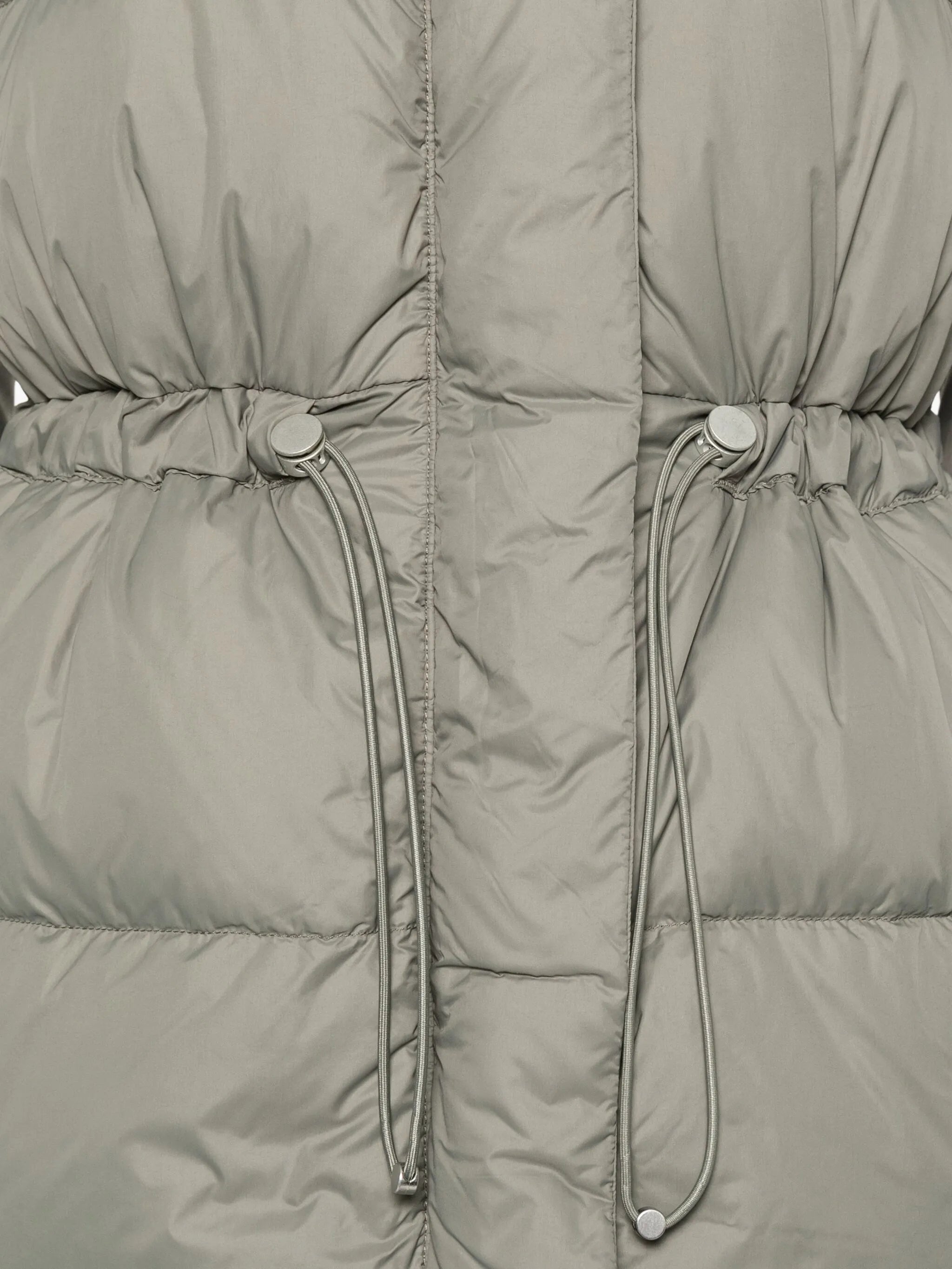hooded padded coat