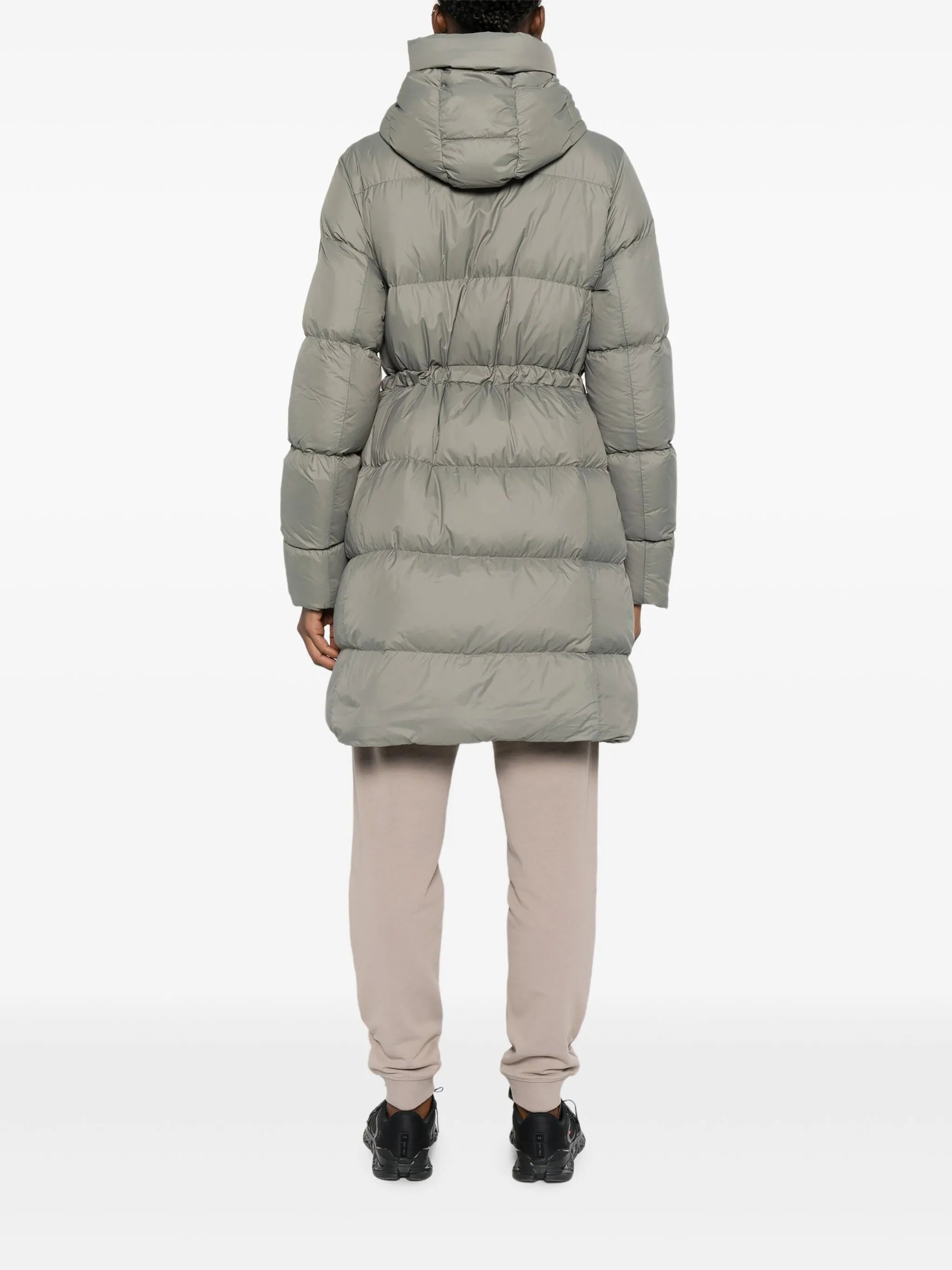 hooded padded coat