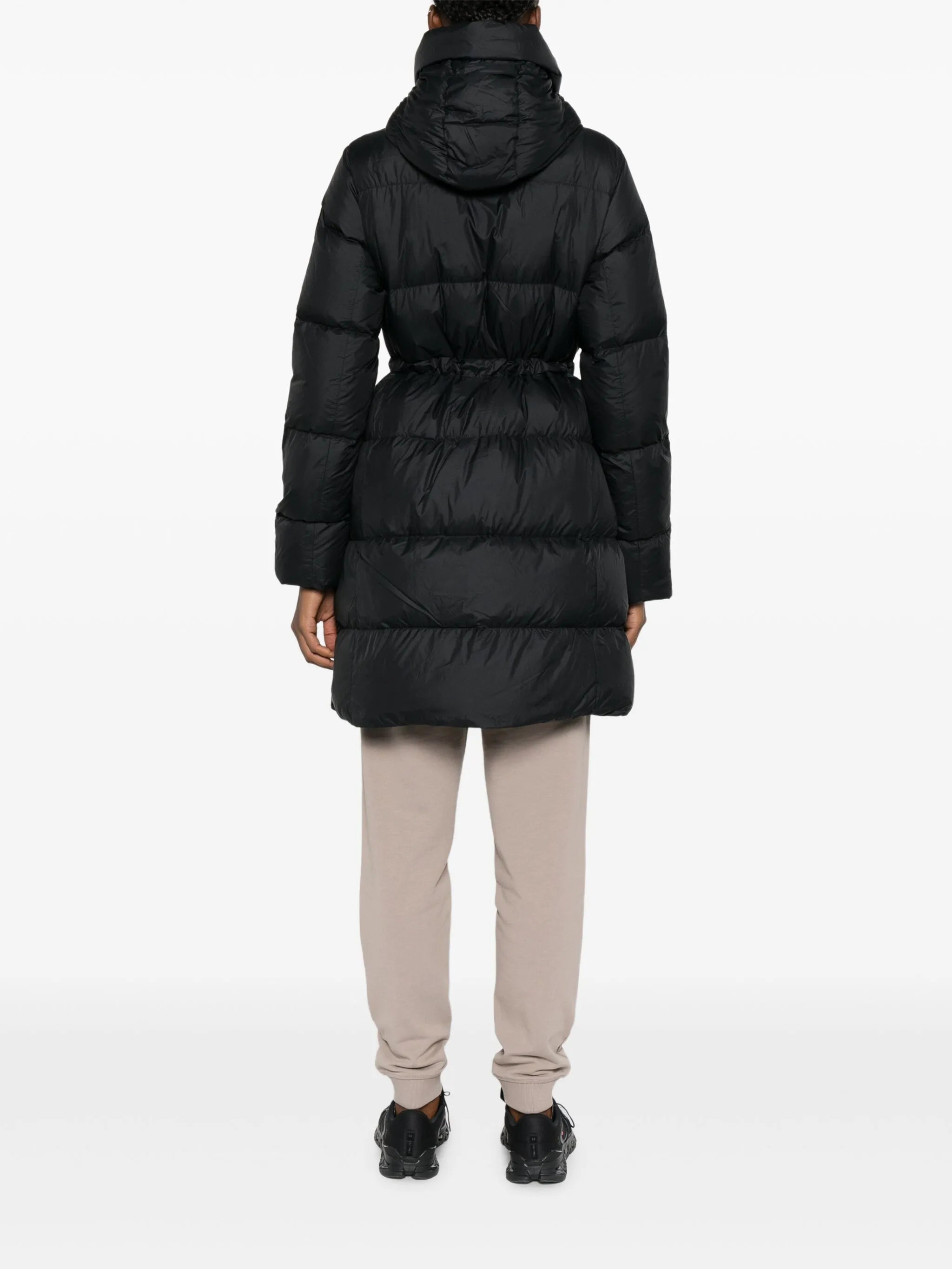 padded hooded coat