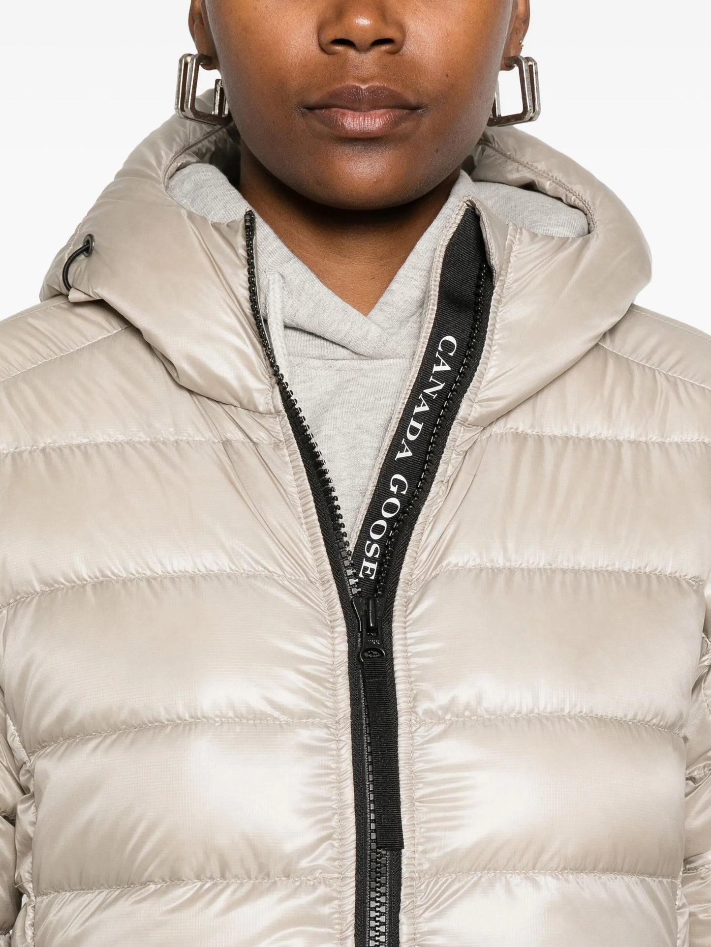 hooded puffer jacket