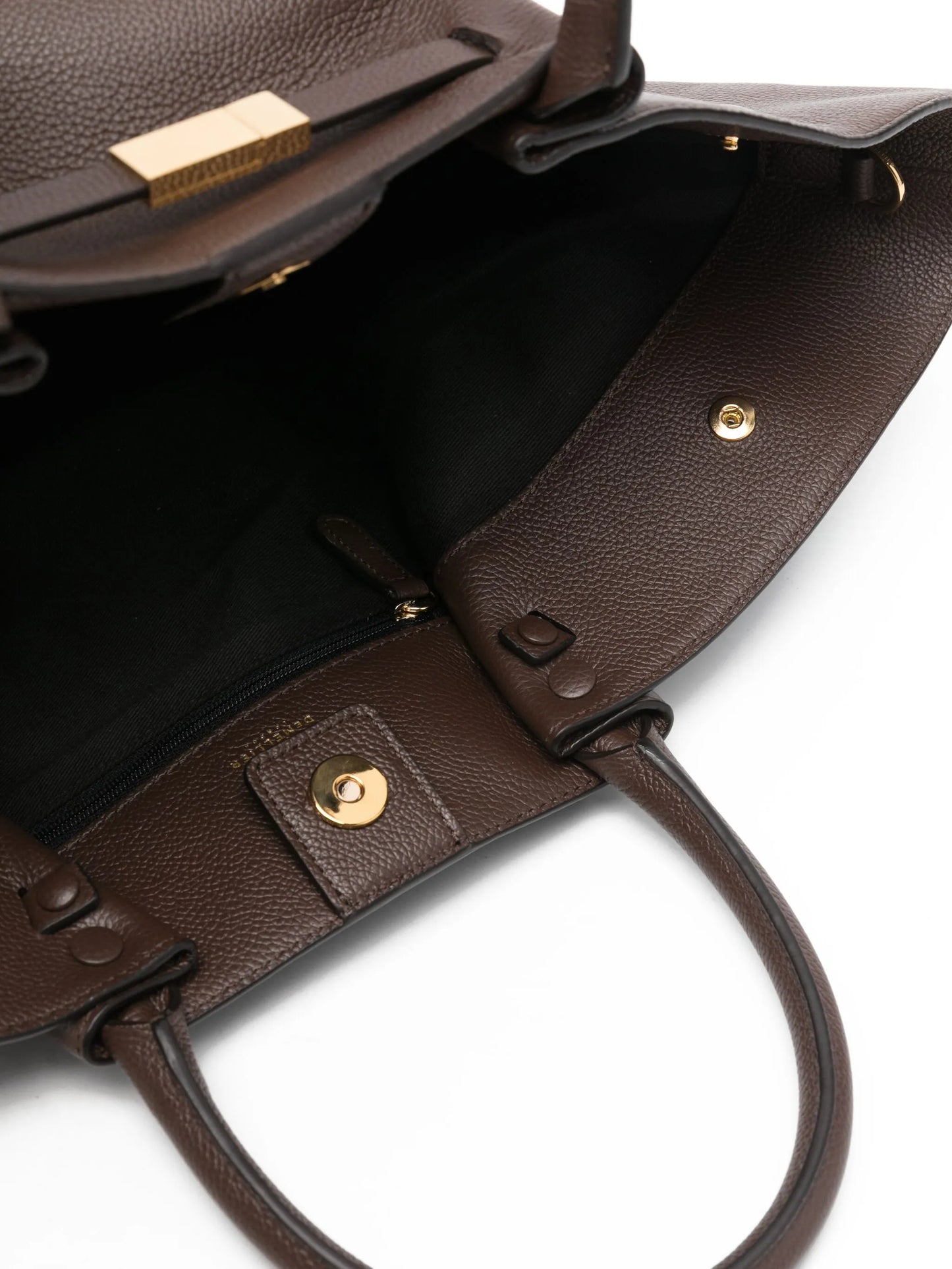 medium New York leather tote bag