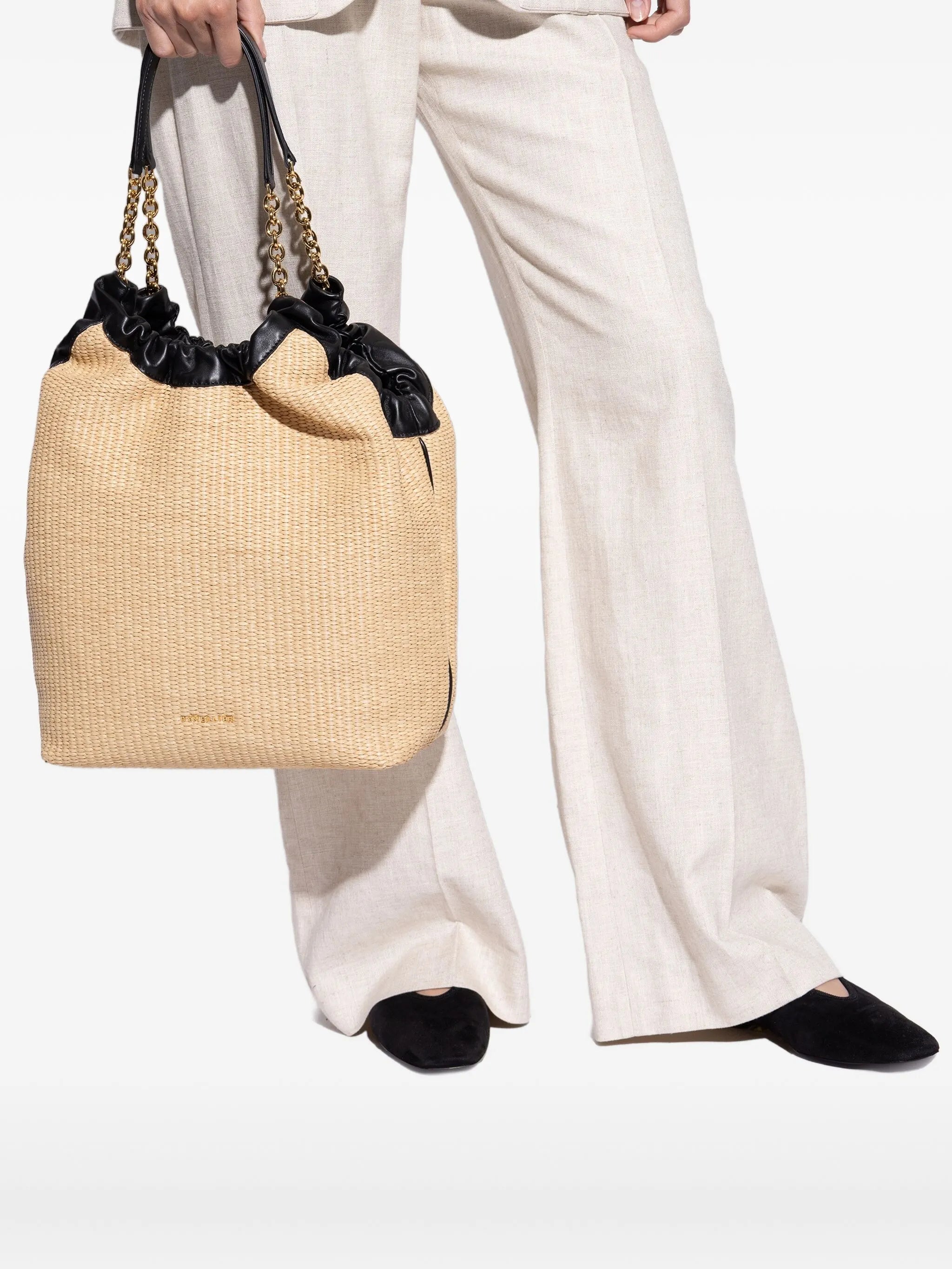 Miami woven bucket bag