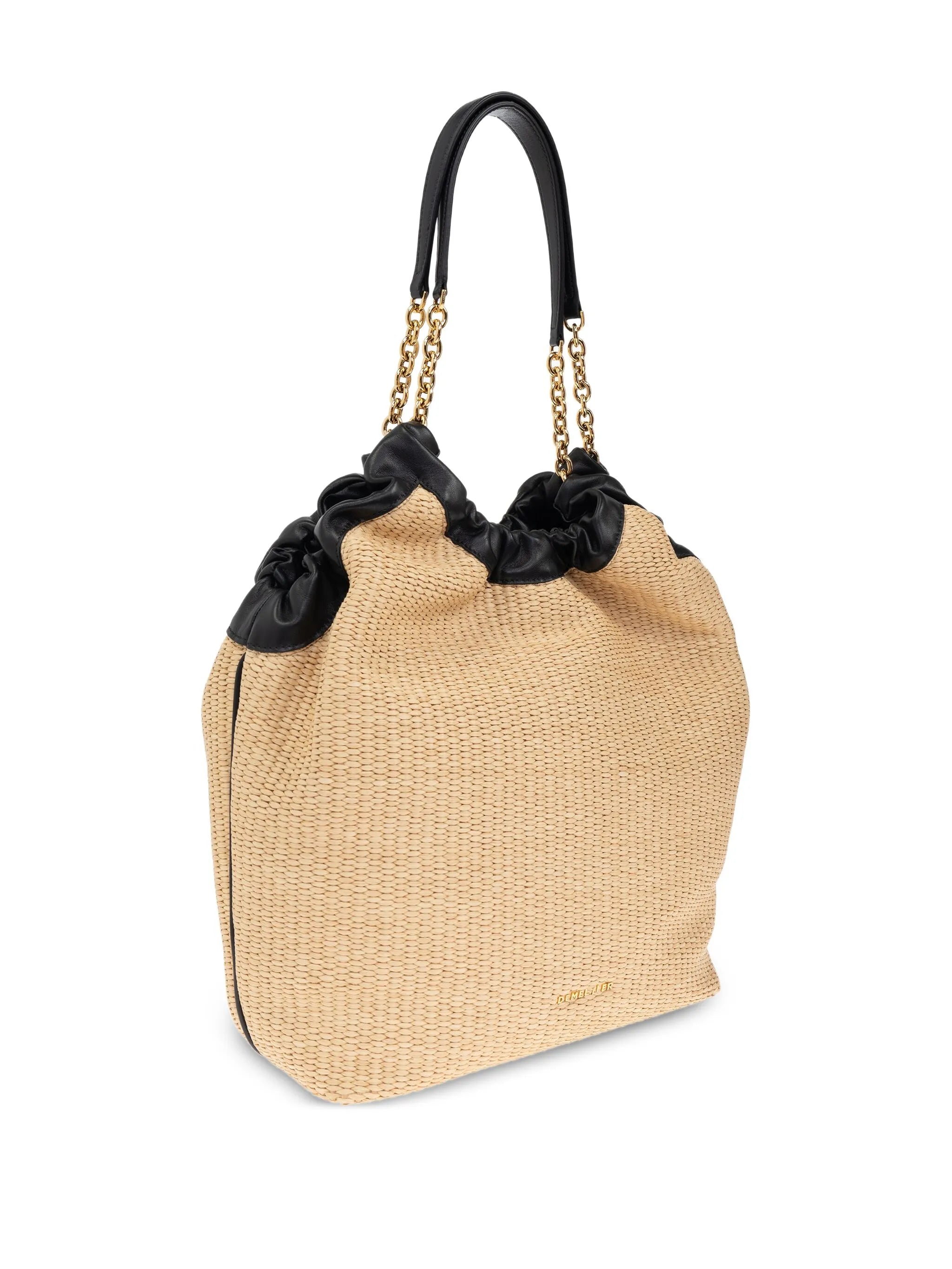 Miami woven bucket bag