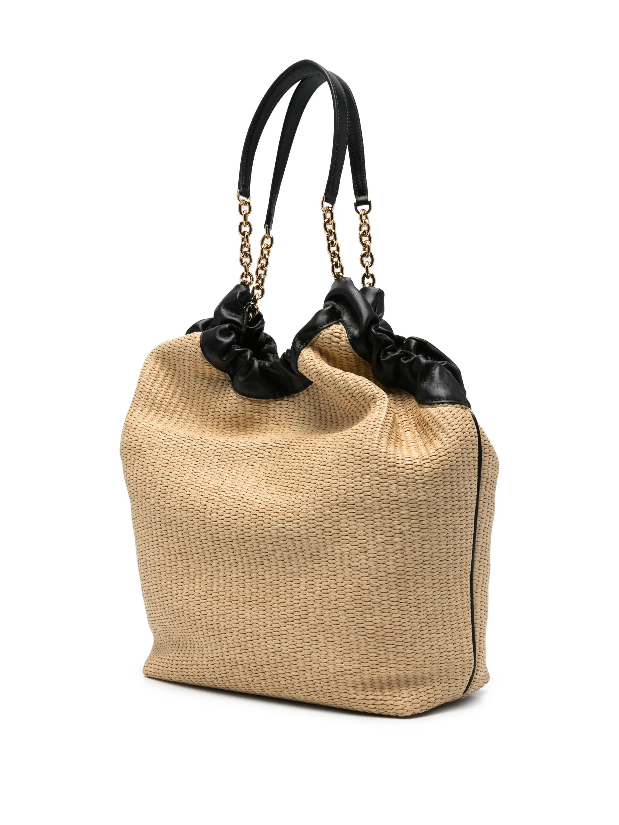 Miami woven bucket bag