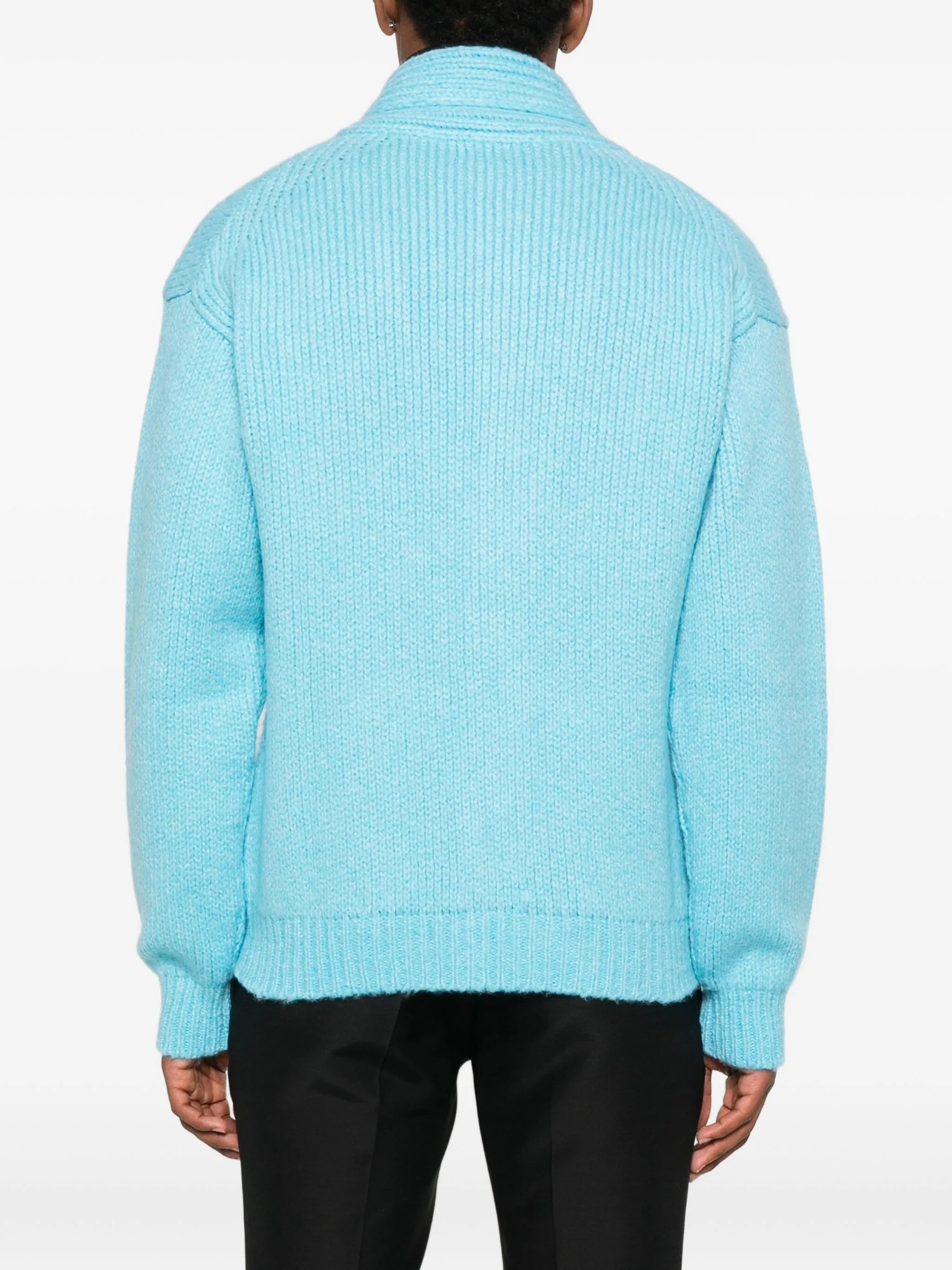 shawl-collar cardigan