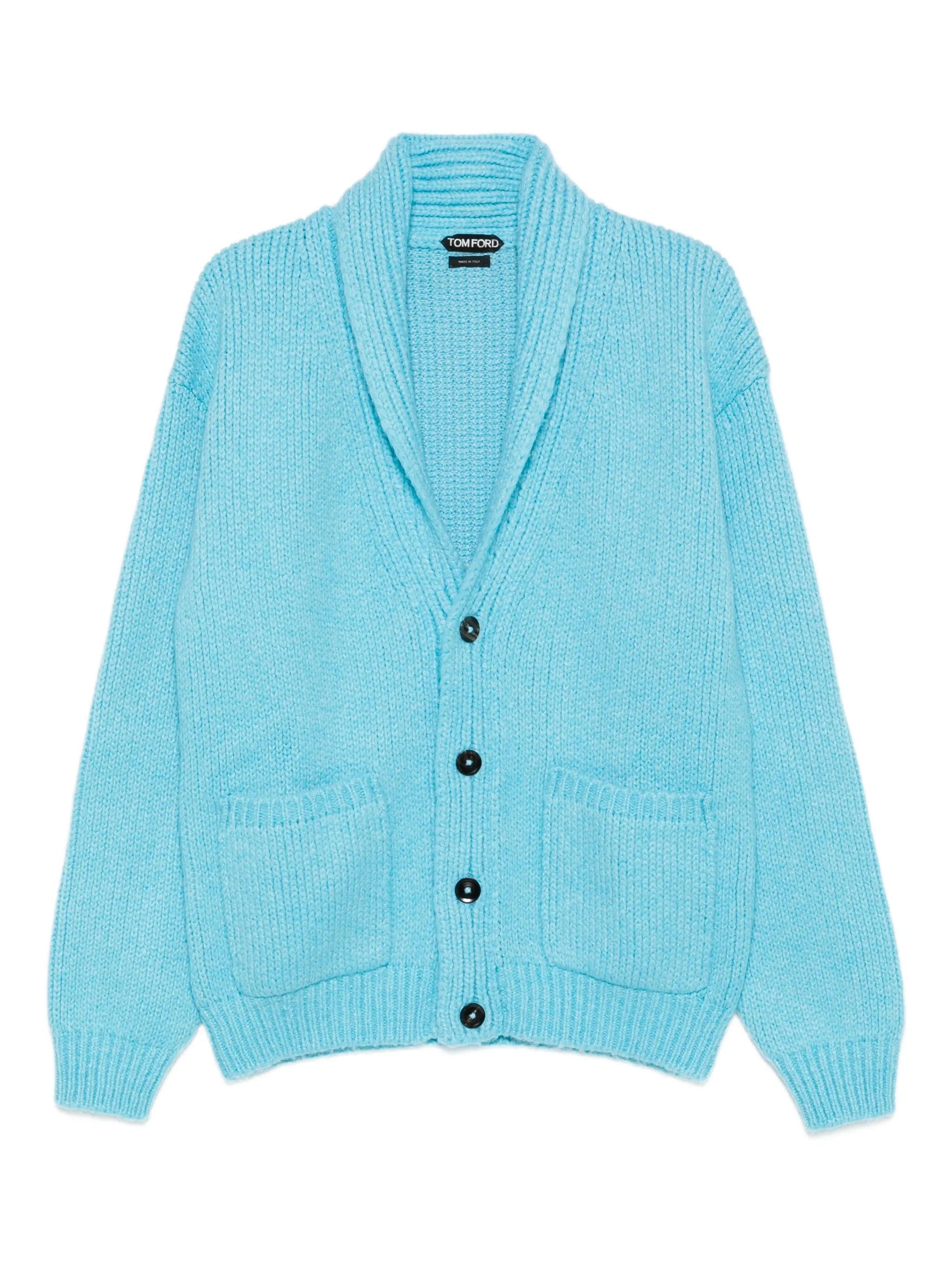 shawl-collar cardigan