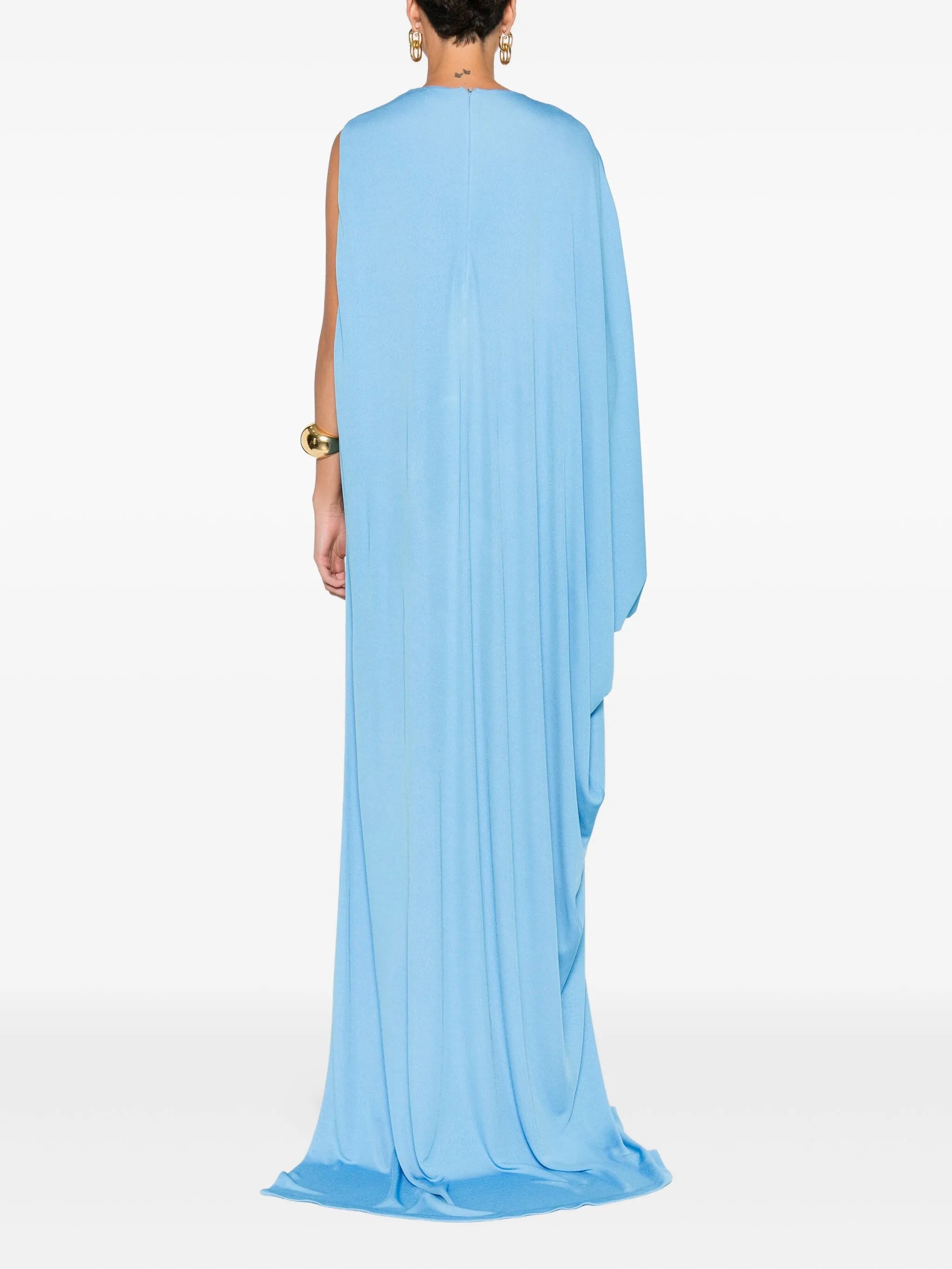 open-side long-sleeve gown